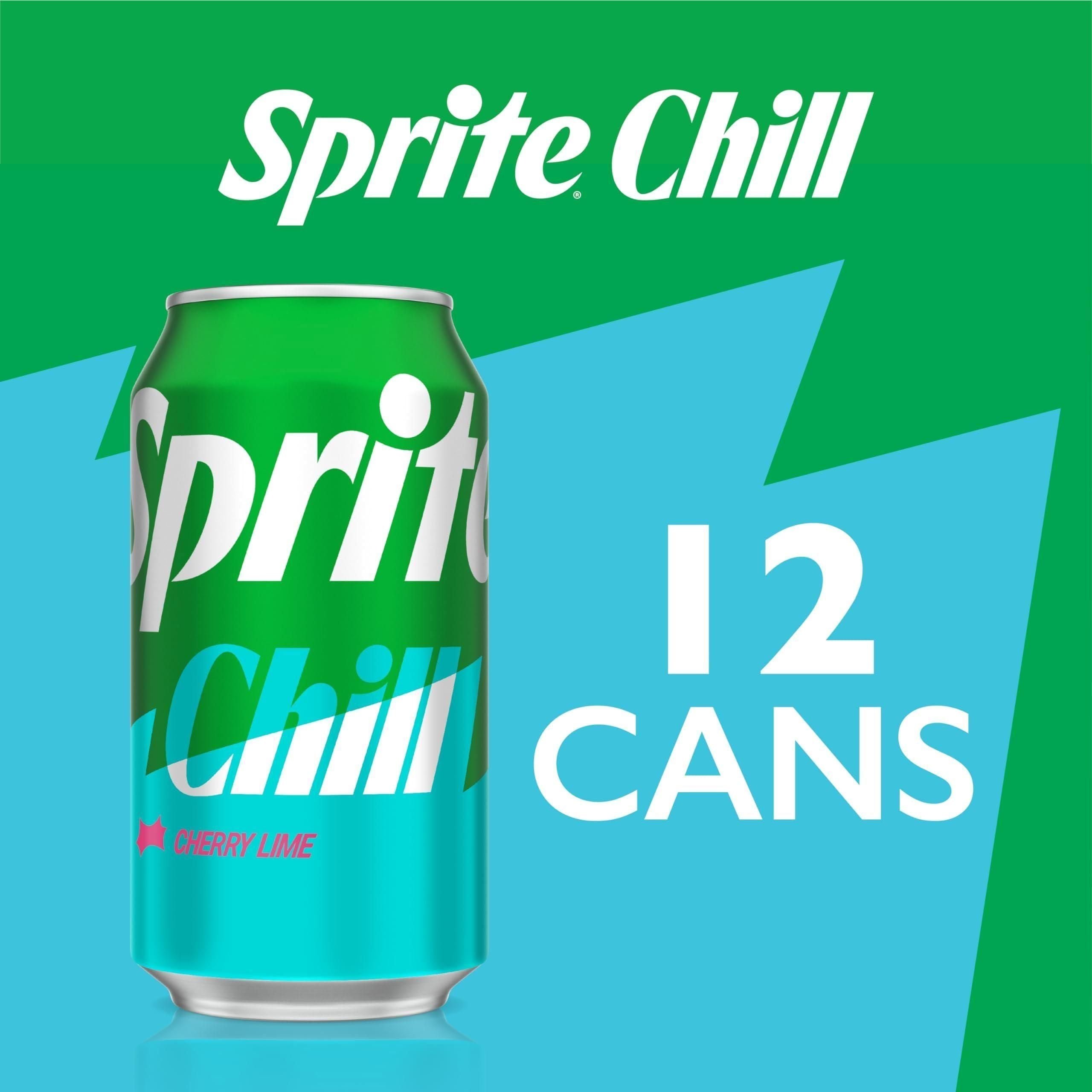 Sprite Chill Refreshment Cans, 12 oz, Pack of 12 - Sprite