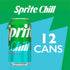 Sprite Chill Refreshment Cans, 12 oz, Pack of 12 - Sprite
