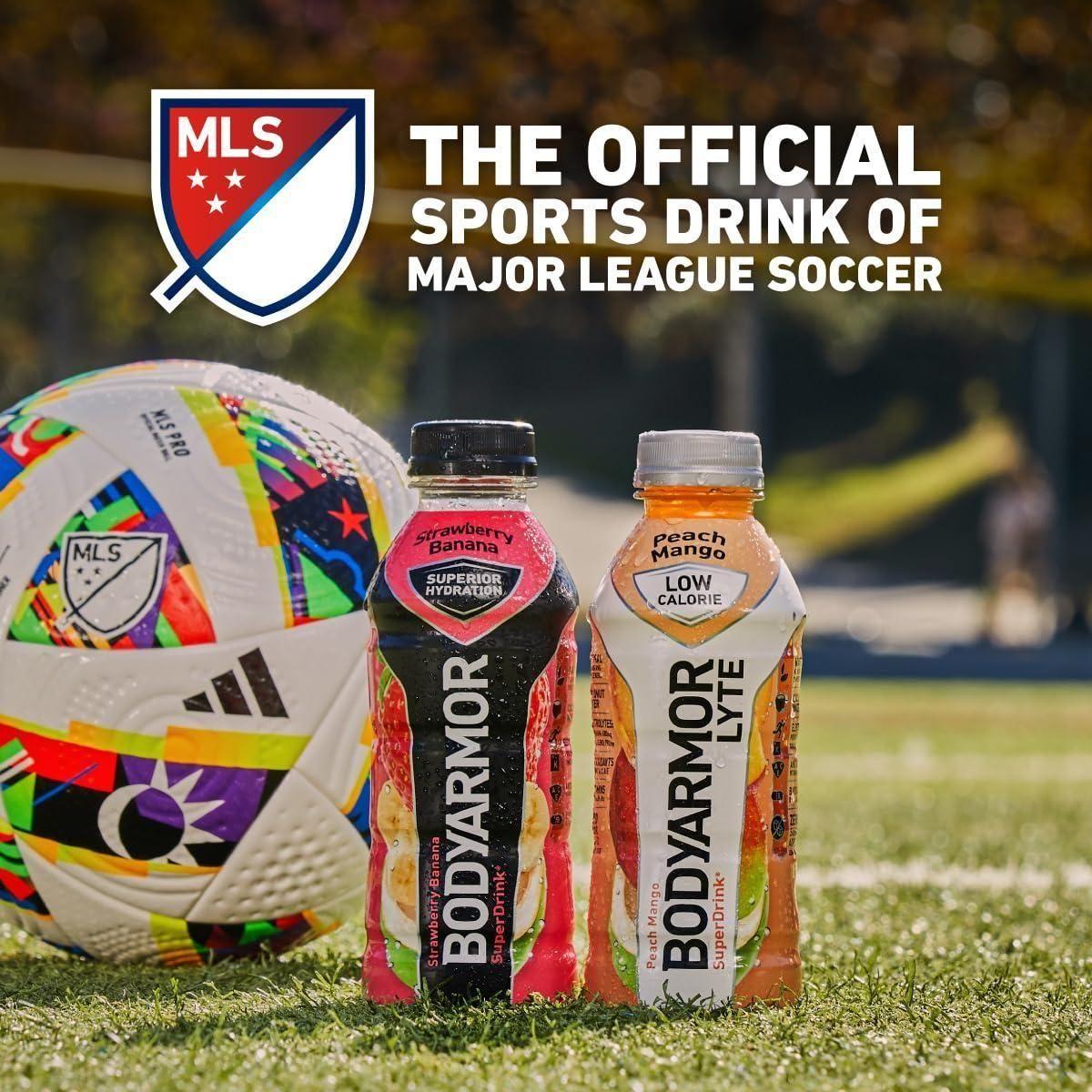 BODYARMOR LYTE Hydration Drink, Refreshing Orange Clementine, 16oz Bottles (Pack of 12) - BODYARMOR