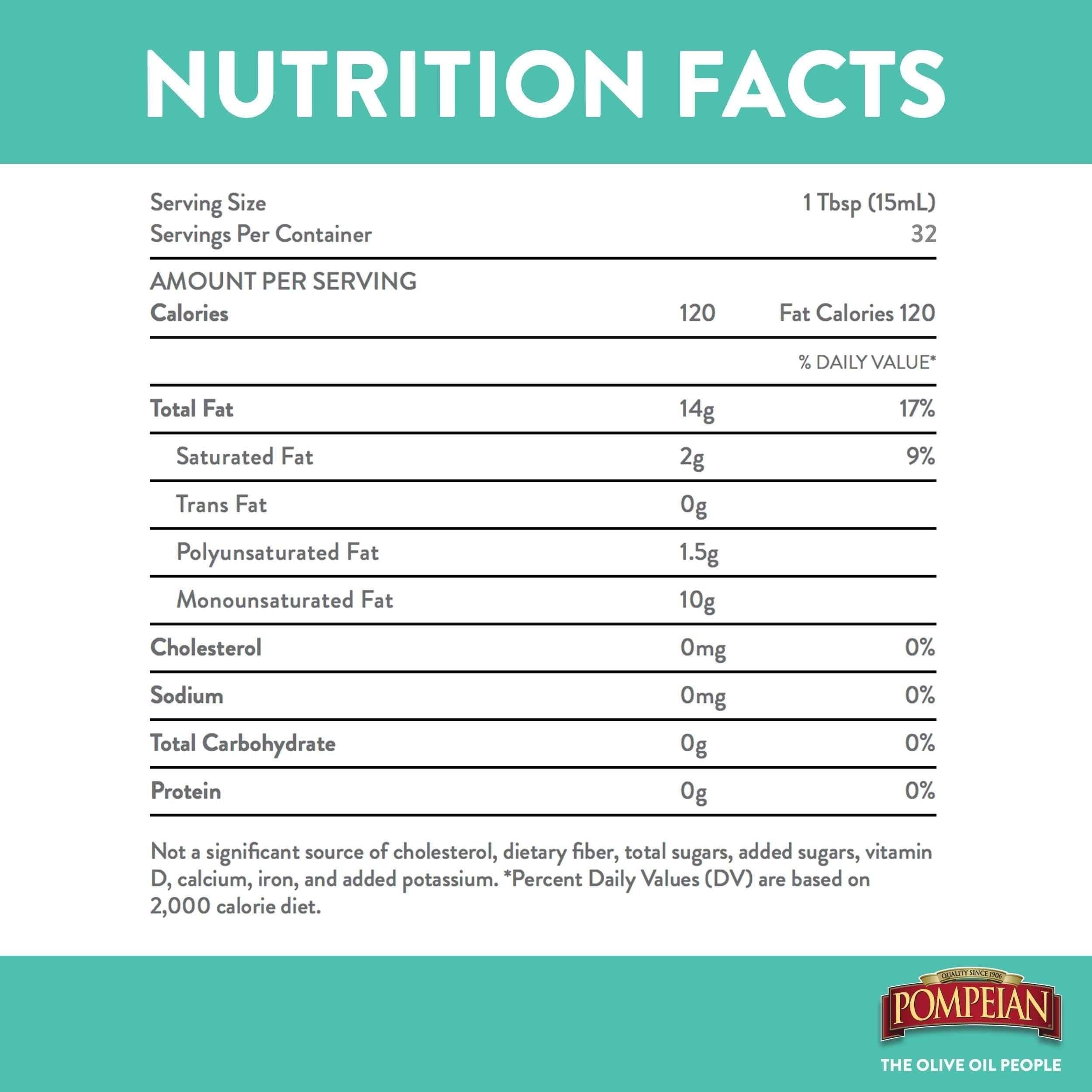 Pompeian Smooth Extra Virgin Olive Oil 6-Pack, 16 oz Each - Pompeian