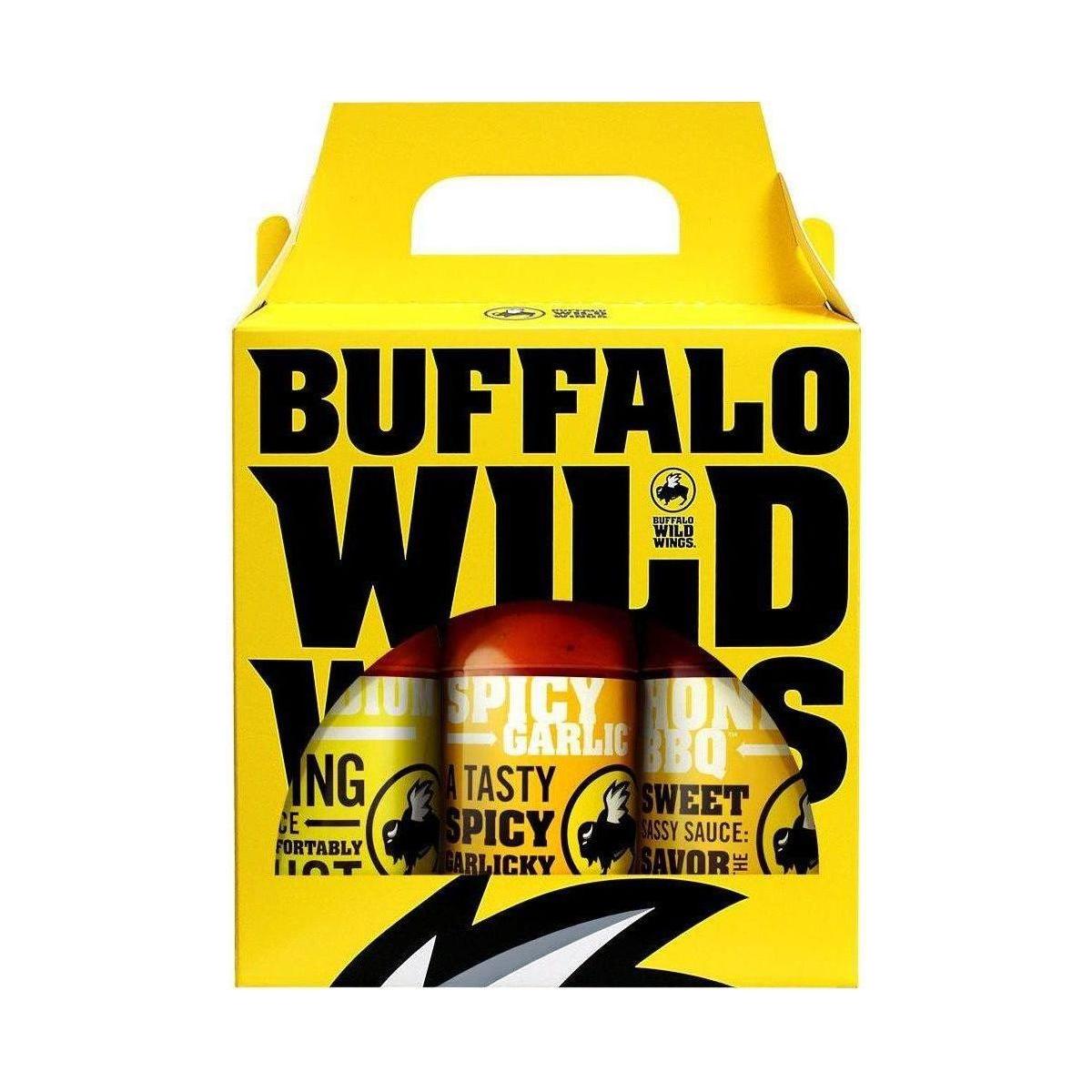 Buffalo Wild Wings Ultimate Wing Sauce Trio (Medium, Spicy Garlic, Honey BBQ) - Buffalo Wild Wings