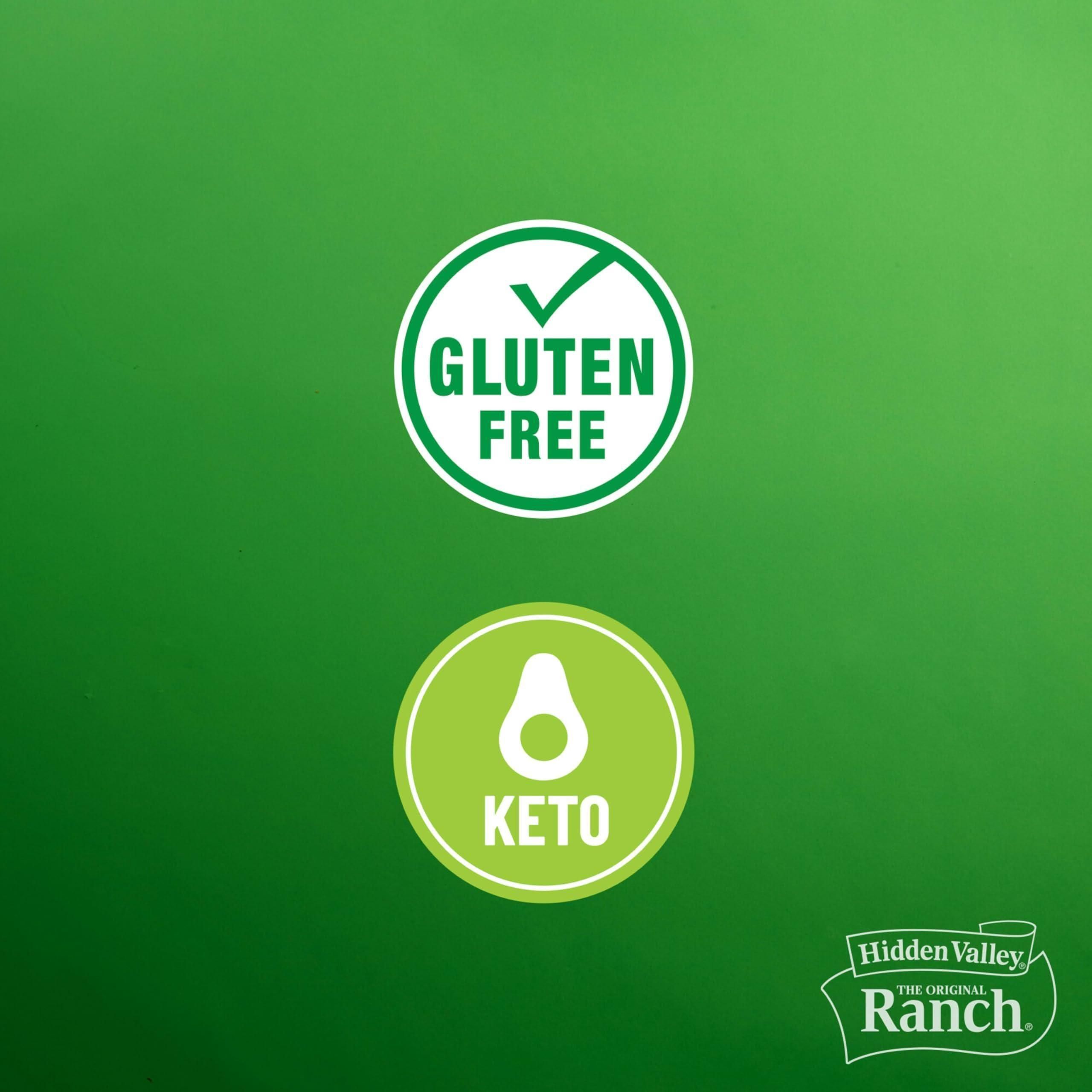 Creamy Keto-Friendly Ranch Dips Mix by Hidden Valley, Gluten-Free, 1 oz, 4 Packets - Hidden Valley