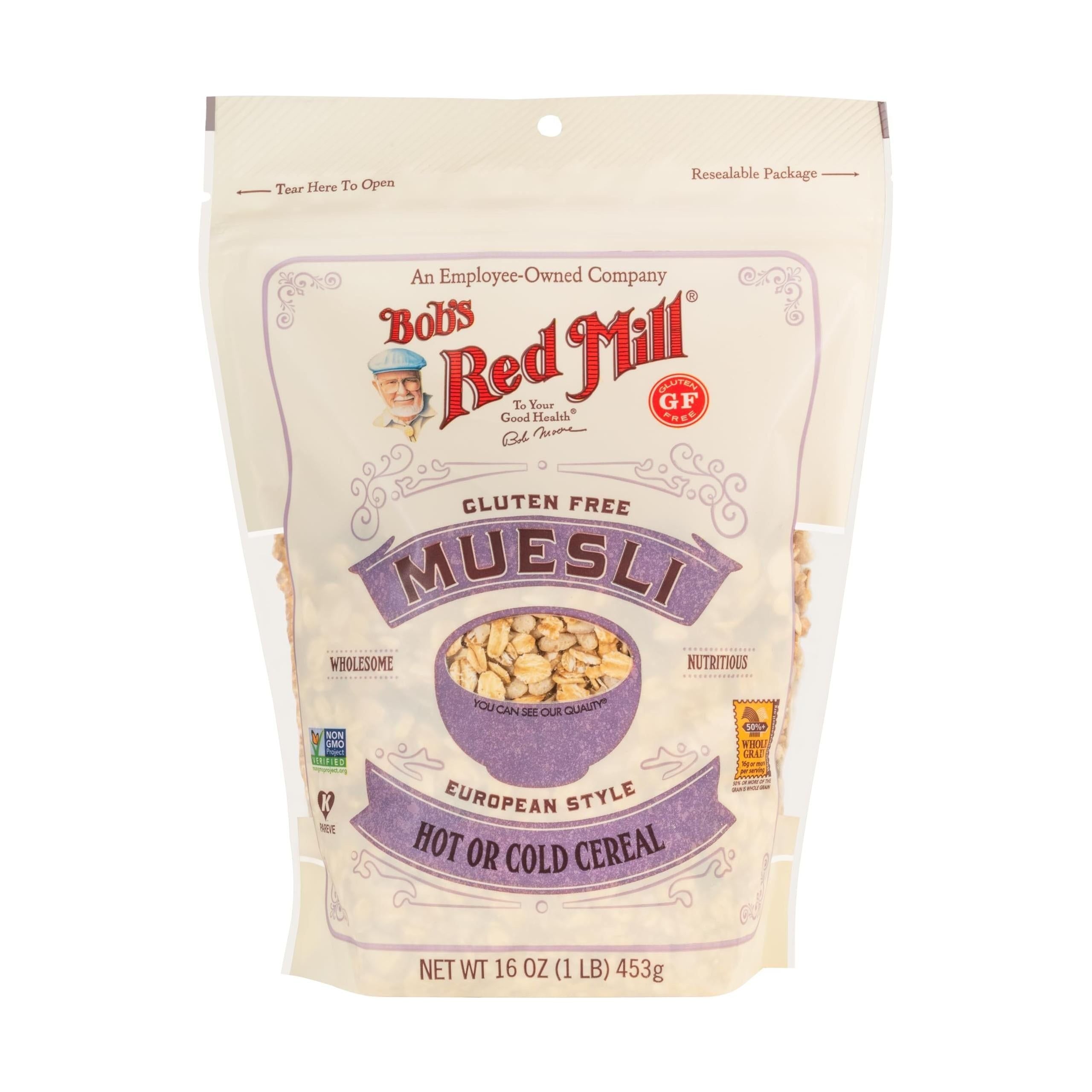 Bob's Red Mill Gluten-Free Swiss-Style Muesli, 16oz, 4-Pack - Bob's Red Mill