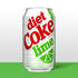 Diet Coke Lime Soda Soft Drink, 12 fl oz, 12 Pack Fridge Pack Cans - Diet Coke