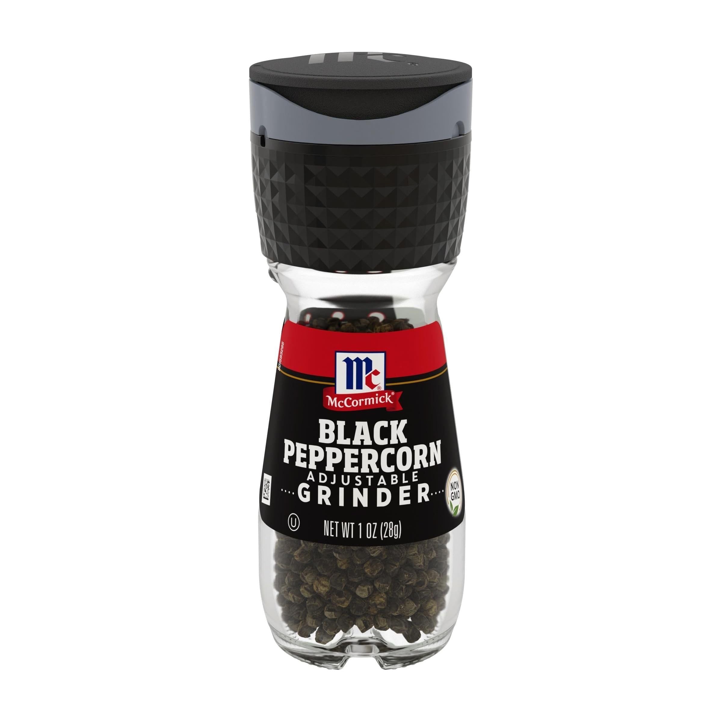 McCormick Adjustable Black Peppercorn Grinder, 1 oz - McCormick