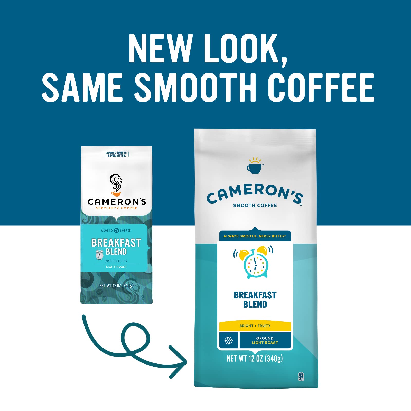 Cameron’s Breakfast Blend Ground Coffee, 12 oz, 2 Pack