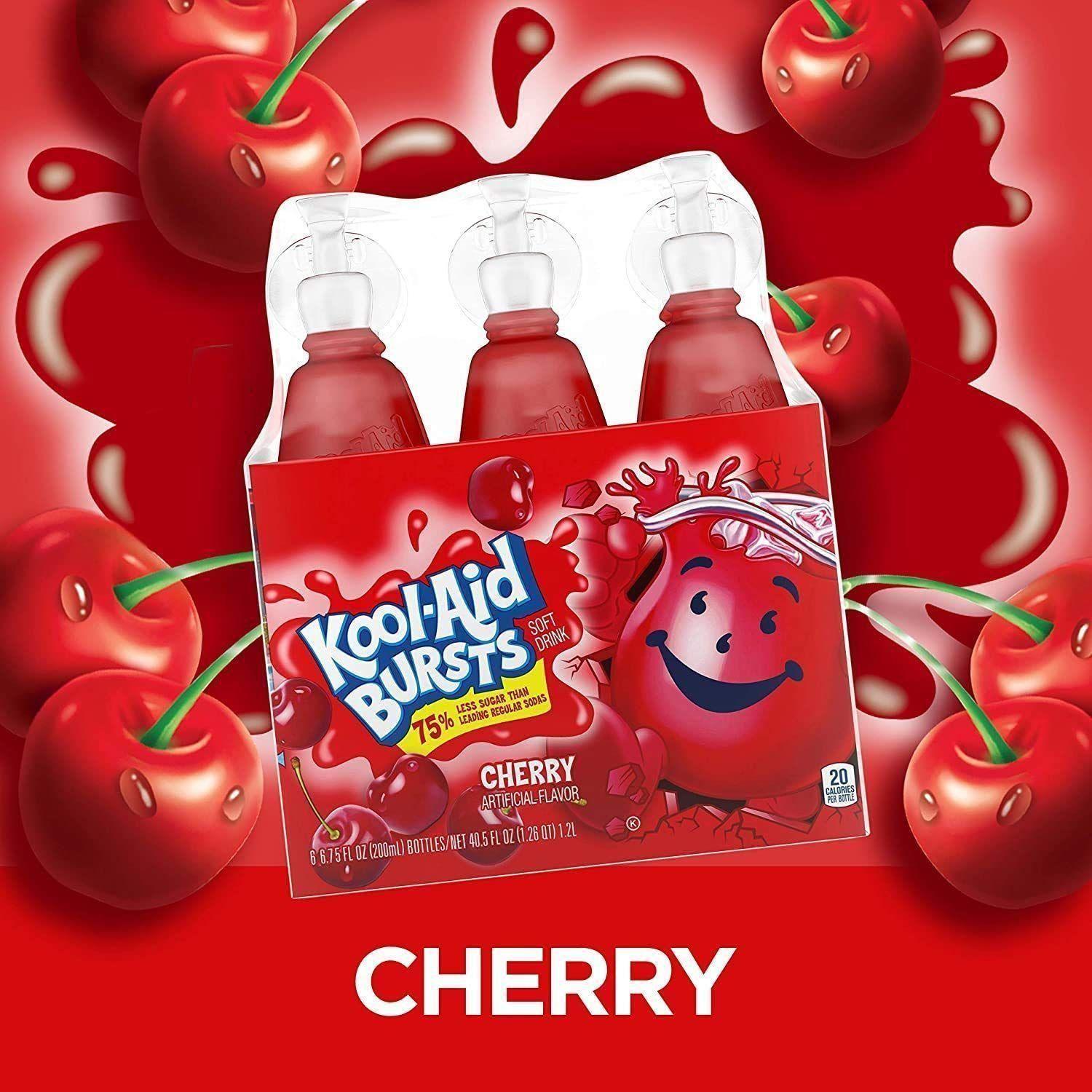 Kool-Aid Bursts Cherry Flavored Juice Drink (6 Bottles) - Kool-Aid