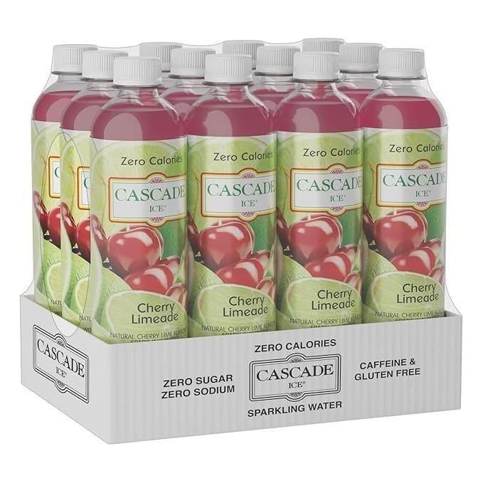 Cascade Ice Zero Calorie Cherry Limeade Sparkling Water, 17.2 Fl. Oz. (12-Pack) - Cascade Ice