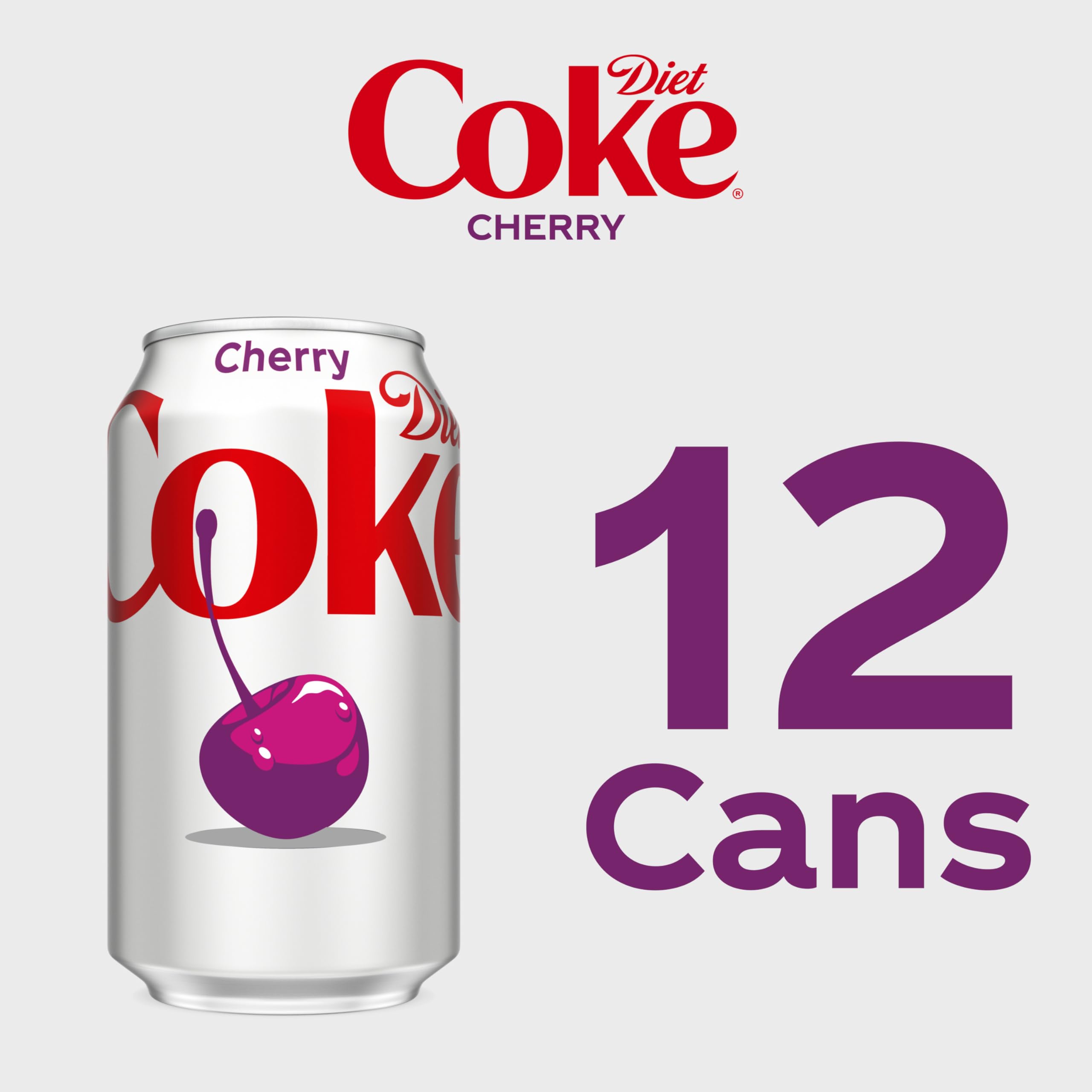 Diet Coke Cherry Diet Soda Pop Fridge Pack Cans, 12 fl oz, 12 Pack - Diet Coke