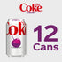 Diet Coke Cherry Diet Soda Pop Fridge Pack Cans, 12 fl oz, 12 Pack - Diet Coke