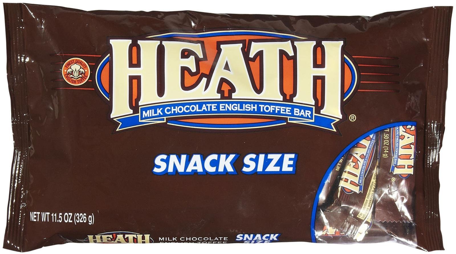 HEATH Milk Chocolate English Toffee Snack Size Bars, 11.5 oz, 3 Pack