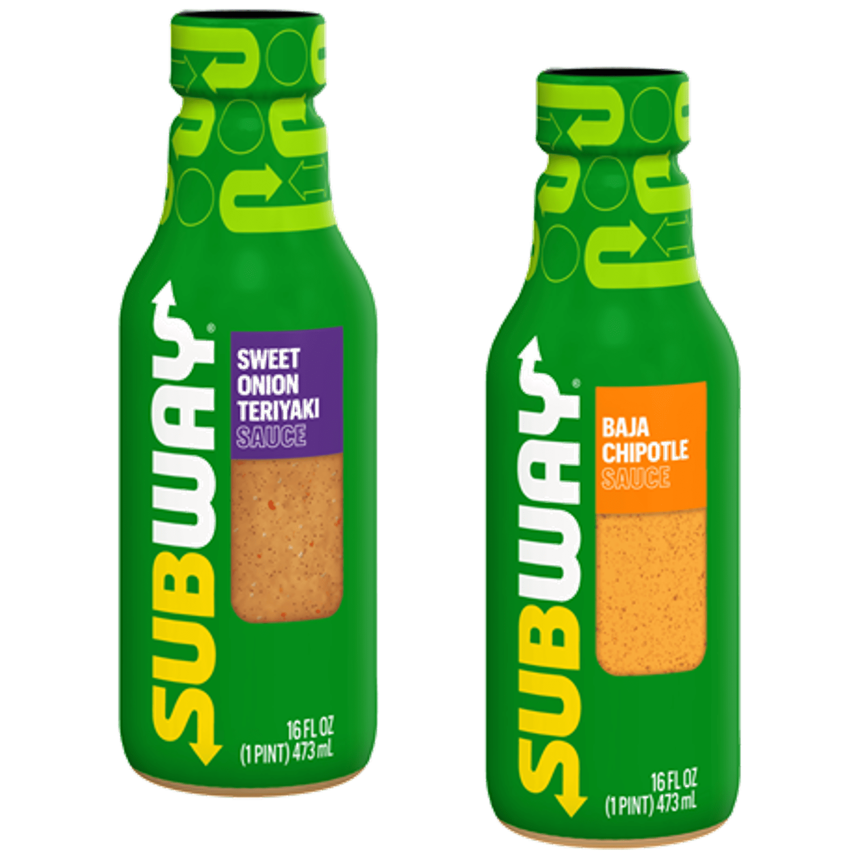 Subway Sweet Onion Teriyaki & Baja Chipotle Sauce Variety Pack, Two 16 fl. oz. Bottles - Subway