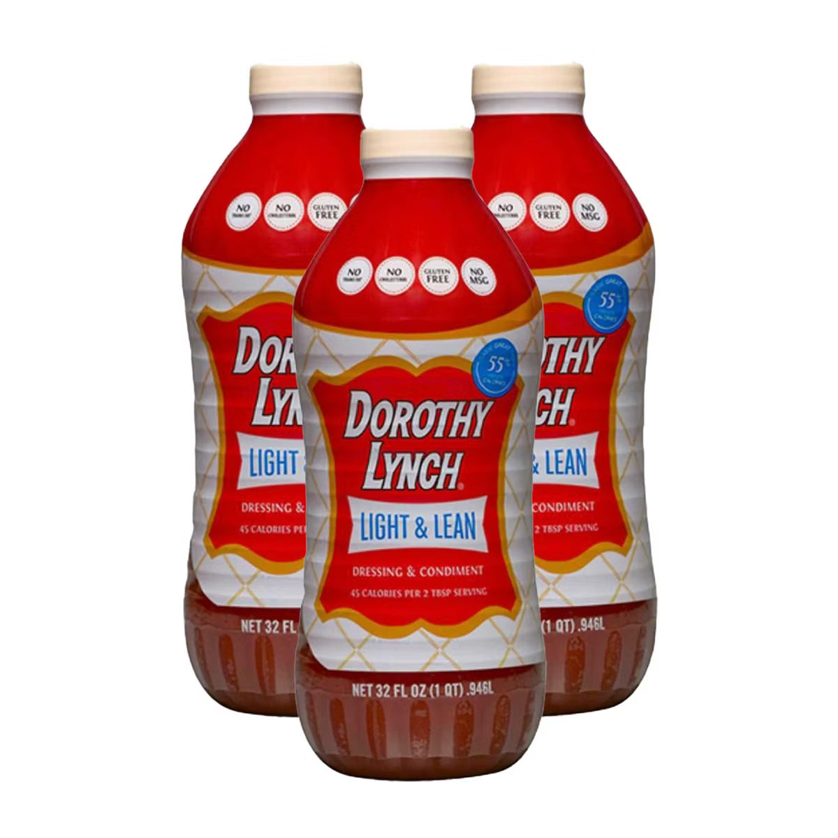 Dorothy Lynch Light & Lean Salad Dressing Trio | 32 oz Each | New - Dorothy Lynch