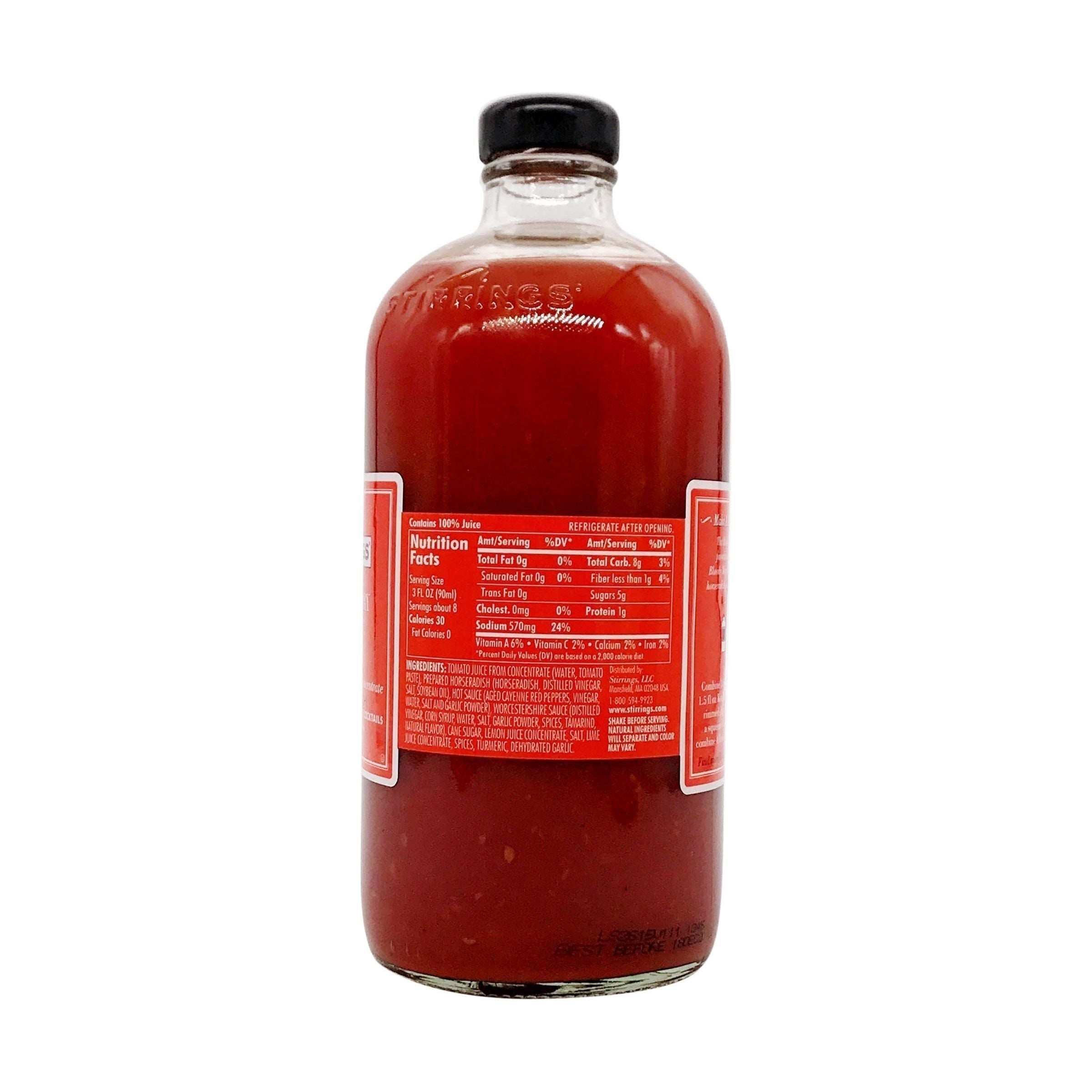 Stirrings  Non-Alocholic Premium Bloody Mary Mixer, 750ml - Stirrings