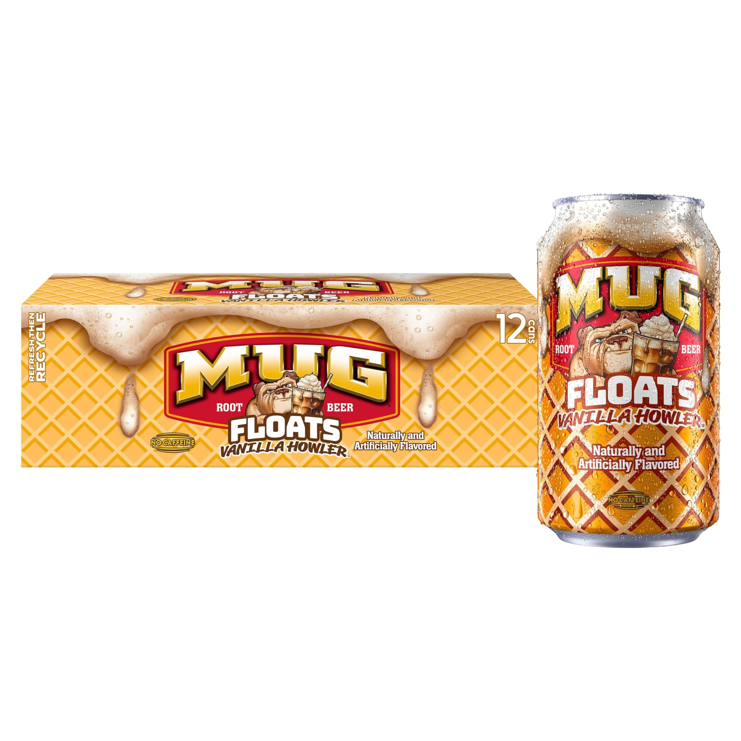 Mug Root Beer Floats Vanilla Howler, 12 fl oz, 12 Pack