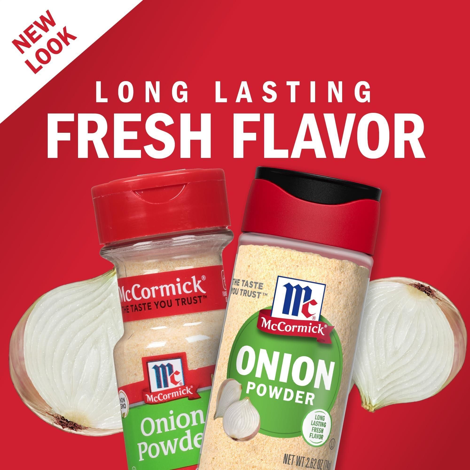 McCormick Savory Onion Powder, 2.62 oz, Pack of 6 - McCormick