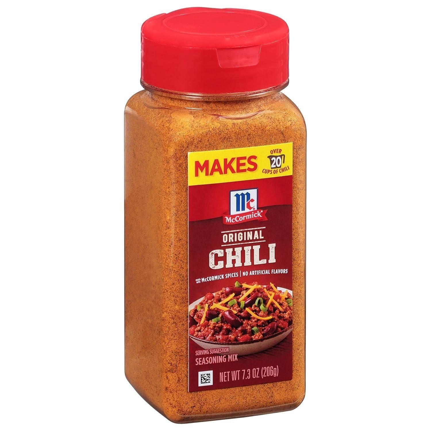 McCormick Chili Mix, 7.3 oz, 6 Pack - Perfect Blend for Quick Homemade Chili - Mccormick