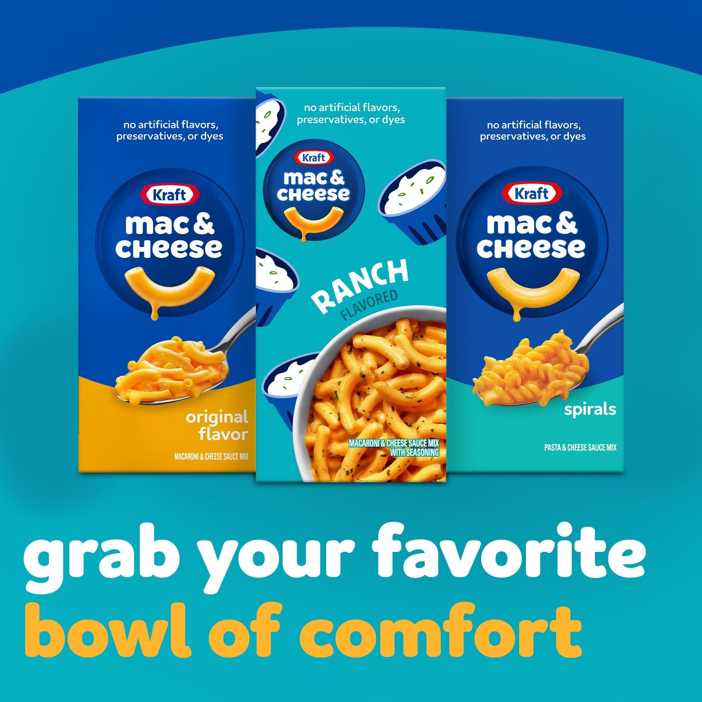 Kraft Ranch Macaroni and Cheese Dinner, 7.25 oz, 12 Pack - Kraft Mac & Cheese
