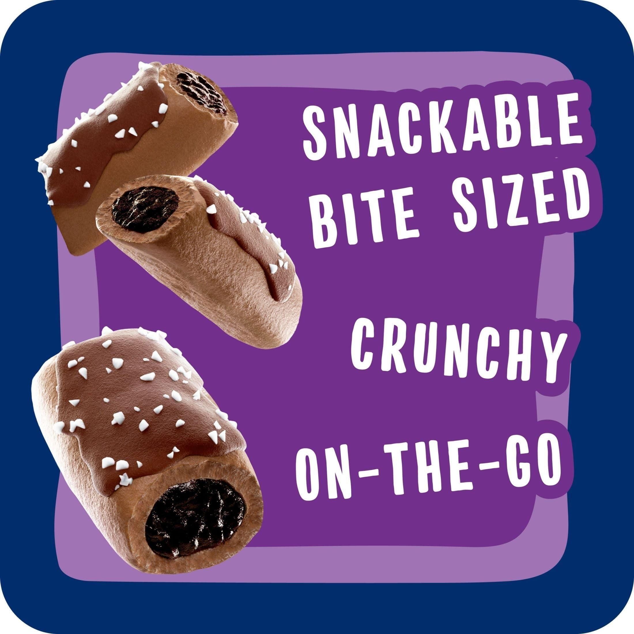 Pop-Tarts Brownie Crunchy Poppers Snack Bites, Sweet Filled Kids Treats, On-the-Go Brownie Snacks, Frosted & Sprinkled, 5oz Box 6 Pack (30 Pouches) - Pop-Tarts