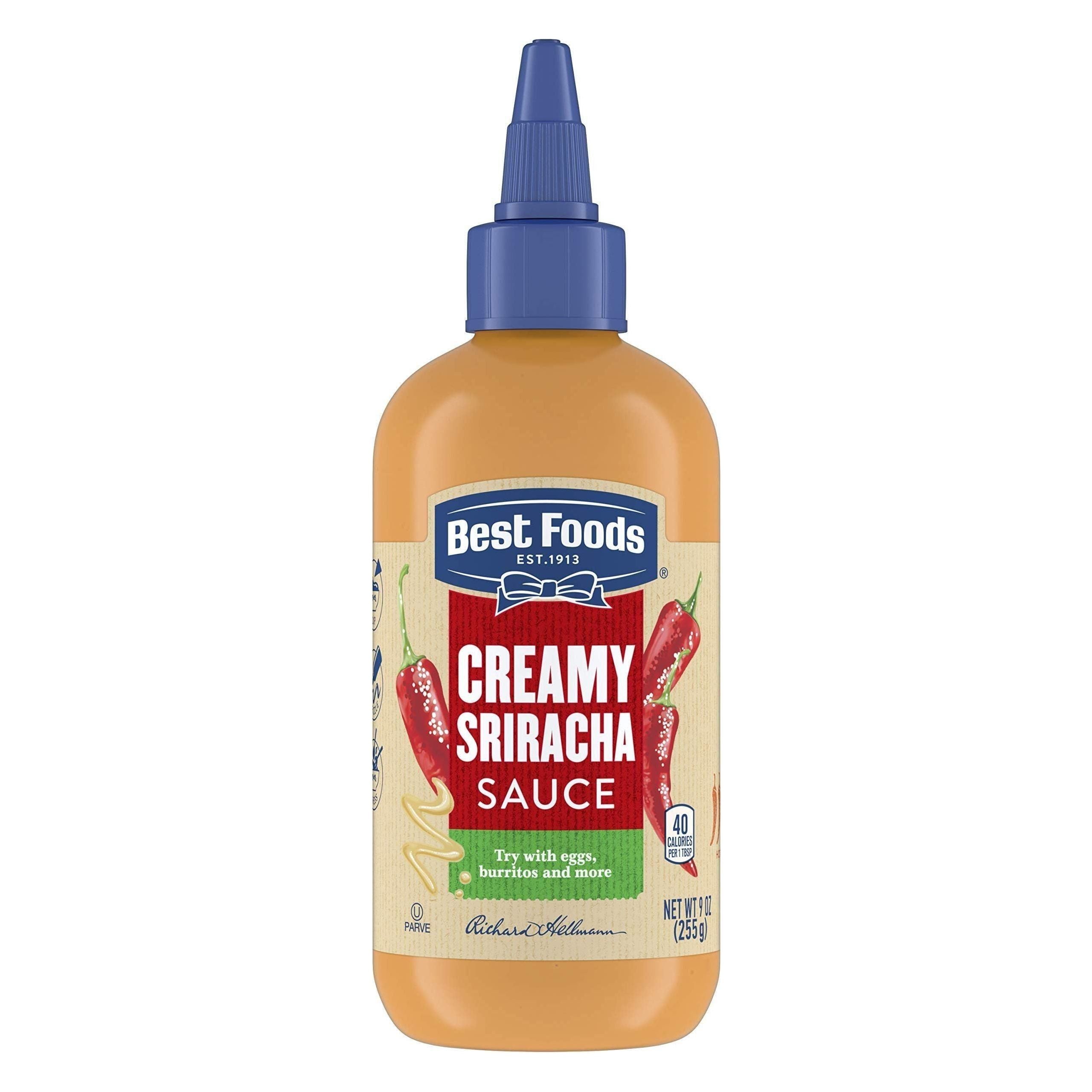 Best Foods Spicy Creamy Sriracha Jalapeños Sauce, 9 oz Bottle - Best Foods