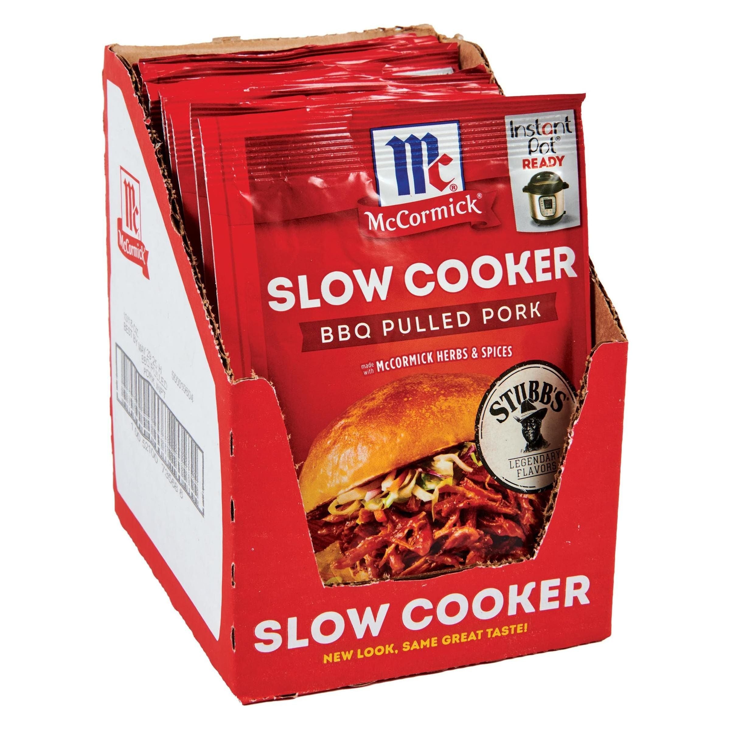 McCormick BBQ Pulled Pork Seasoning Mix for Slow Cooker, 1.6 oz, 12 Pack - McCormick
