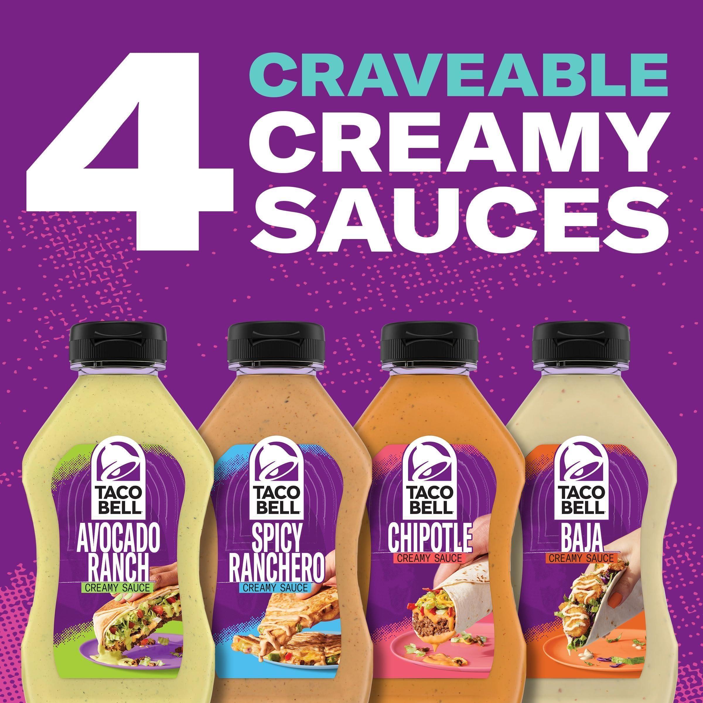 Taco Bell Creamy Avocado Ranch Dressing, 12 fl oz Bottle - Taco Bell