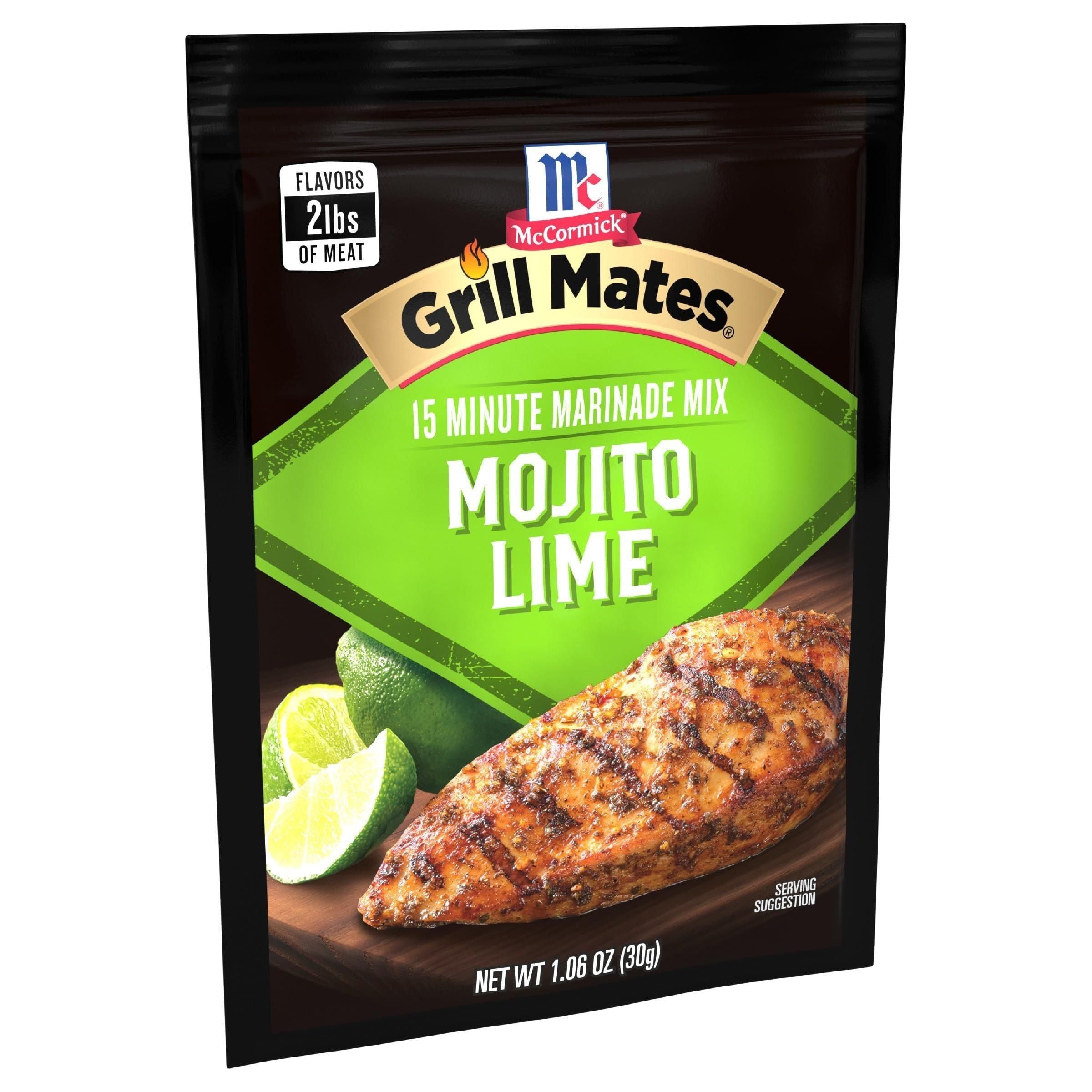 McCormick Grill Mates Mojito Lime Marinade, 1.06 oz, 12-Pack - McCormick Grill Mates