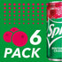 Sprite Winter Spiced Cranberry Lemon Lime Mini Soft Drink, 7.5 fl oz, Pack of 6 Cans - Sprite