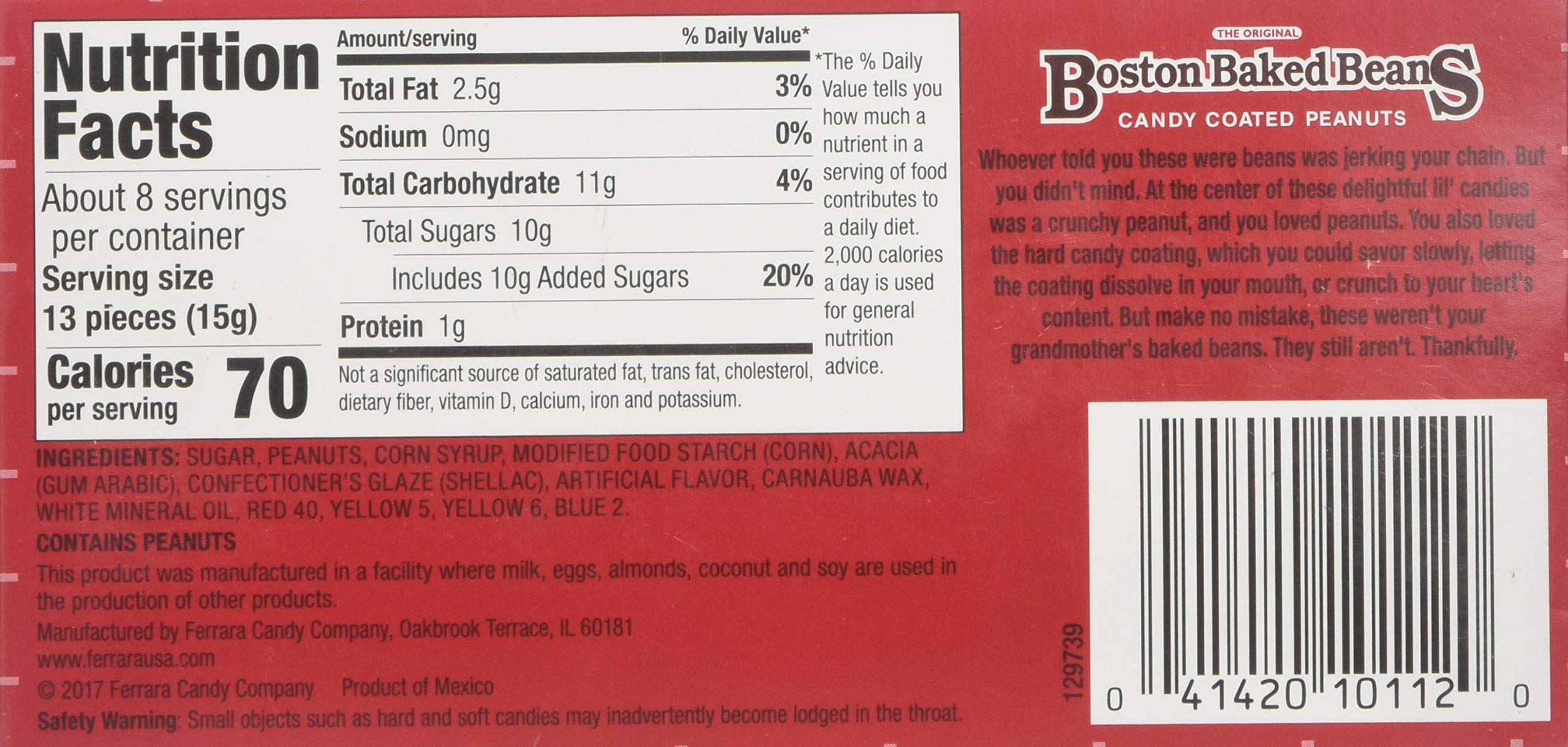 Boston Baked Beans Candy Coated Peanuts, 4.31 oz - Boston Baked Beans