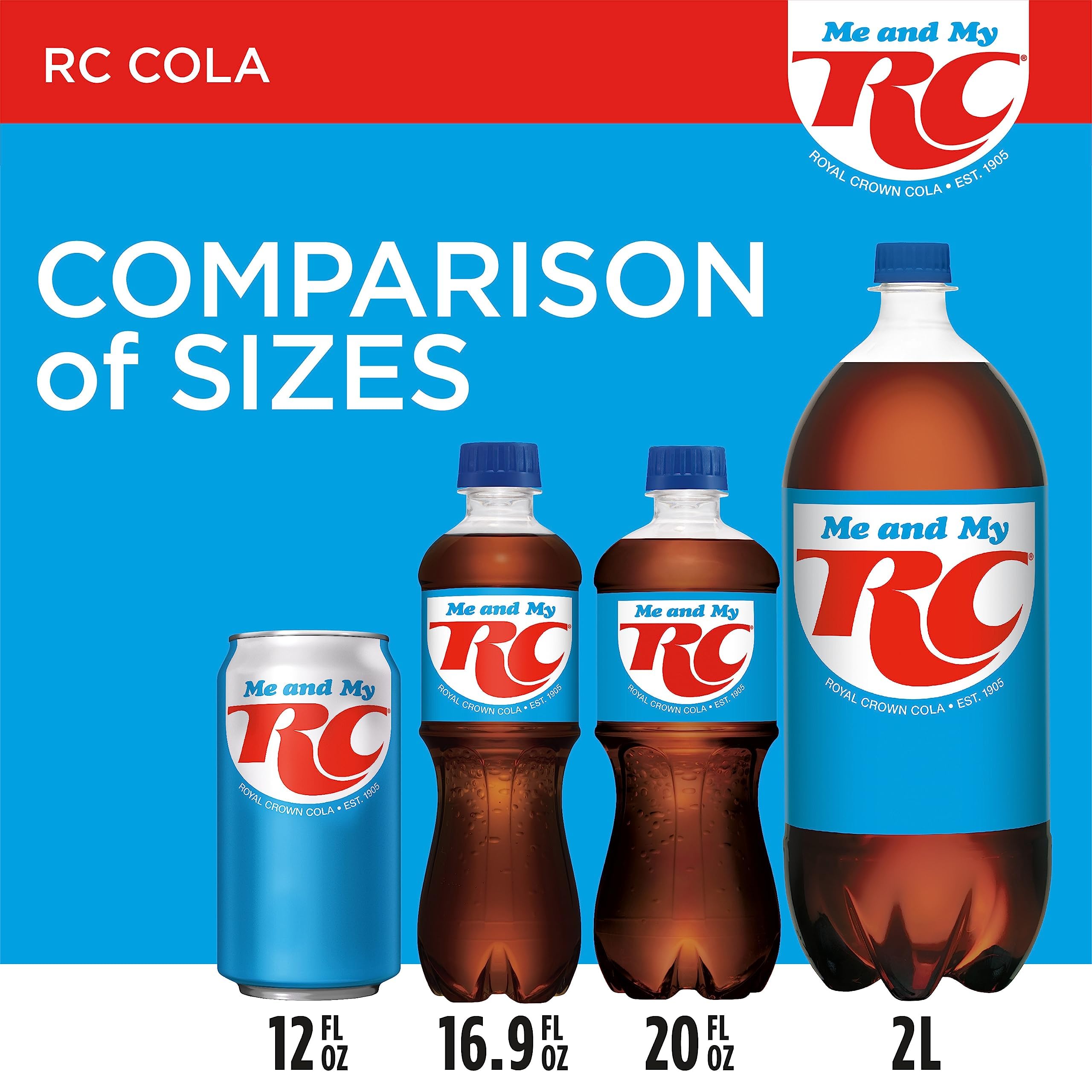 RC Cola Soda, 12 fl oz cans, 12 pack - RC Cola
