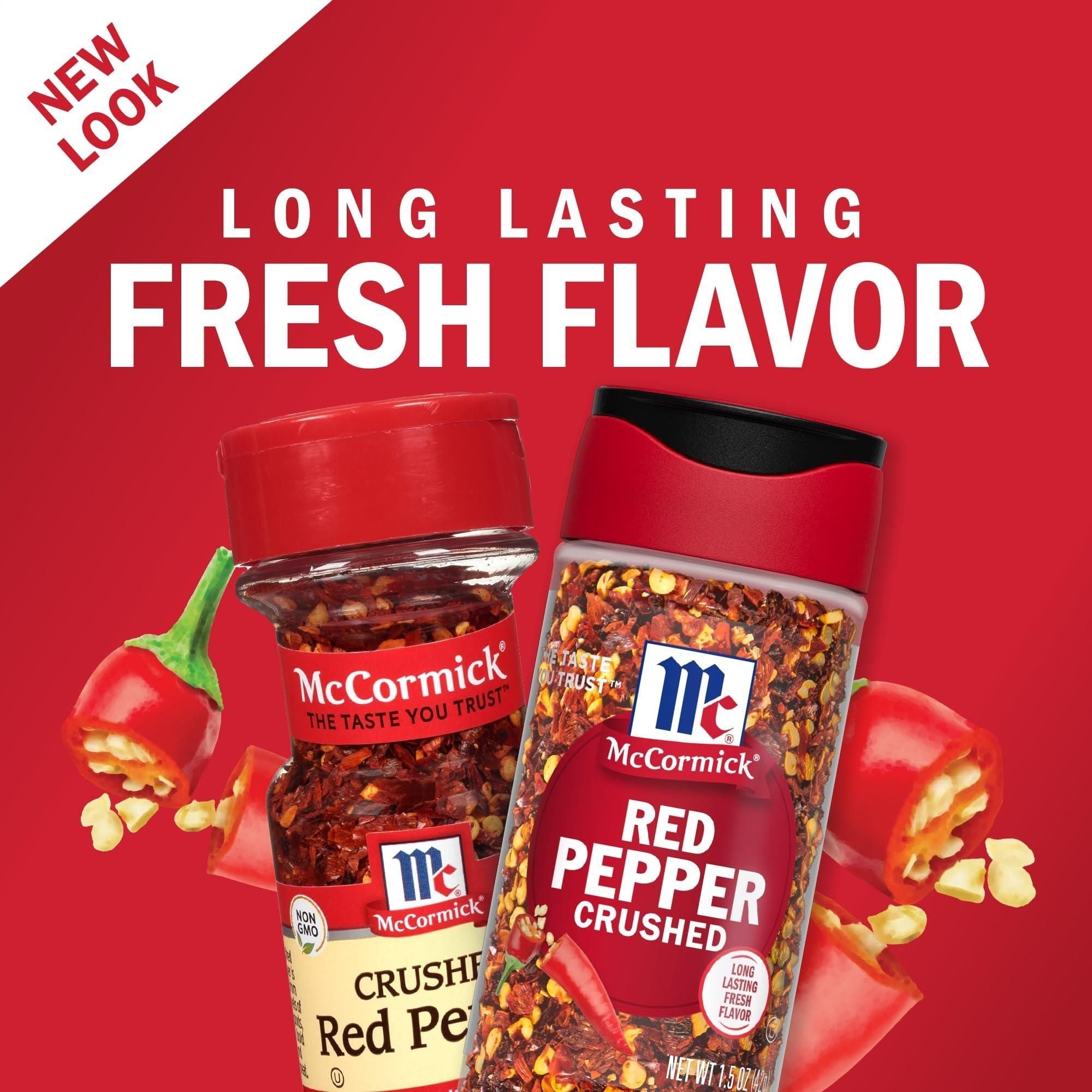 Fiery Flavor McCormick Crushed Red Pepper Flakes, 1.5 oz - McCormick