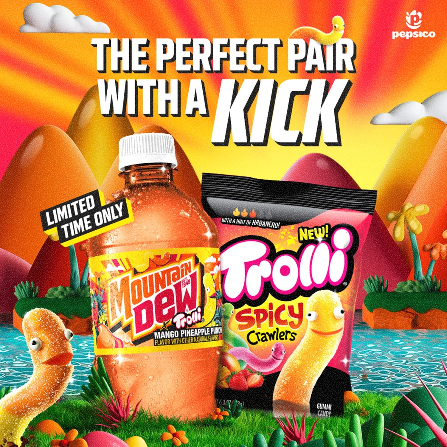 Mountain Dew Trolli Zero Sugar, 12 fl oz, 12 Pack
