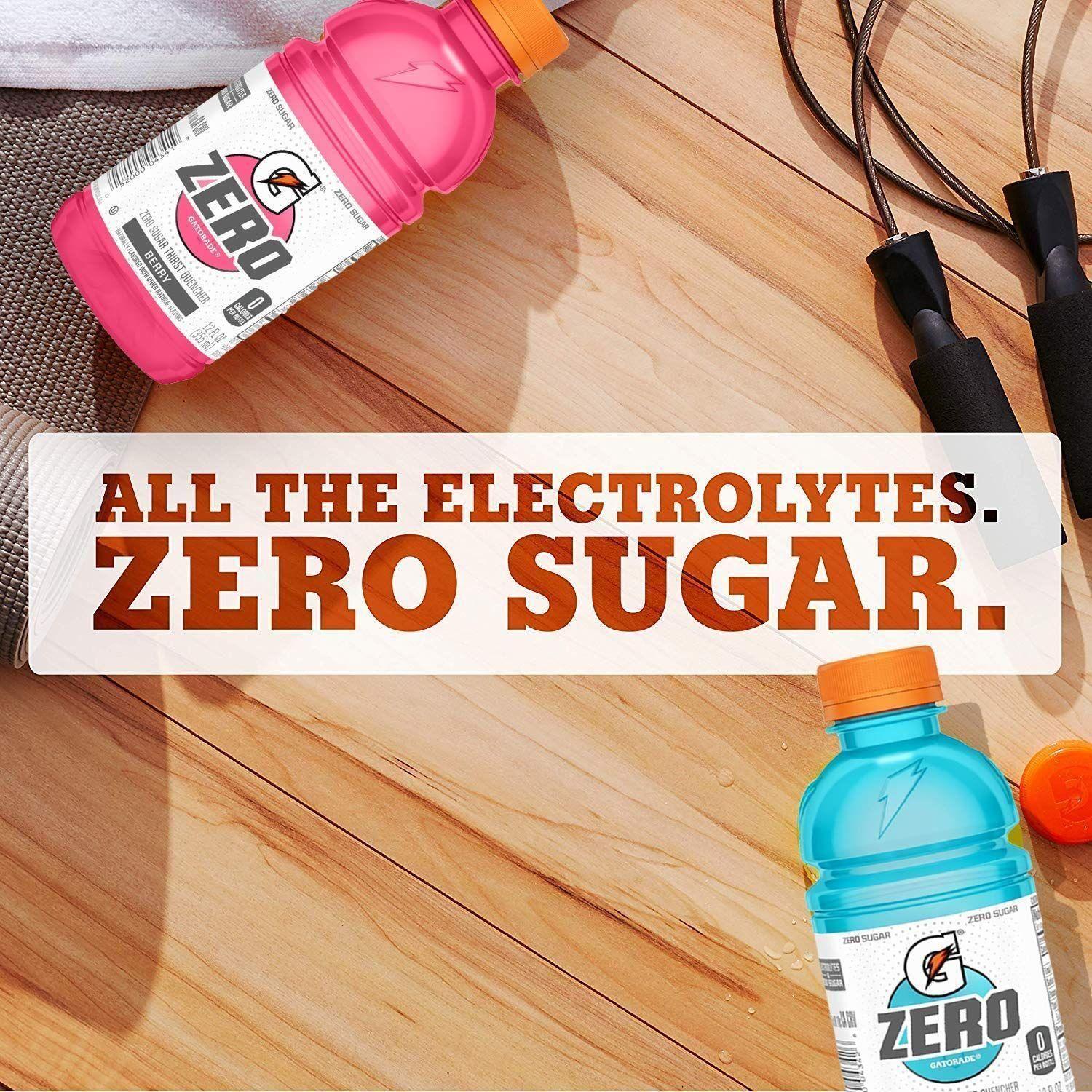 Gatorade Zero Sugar Thirst Quencher, Glacier Freeze, 12 Ounce (Pack of 24) - Gatorade
