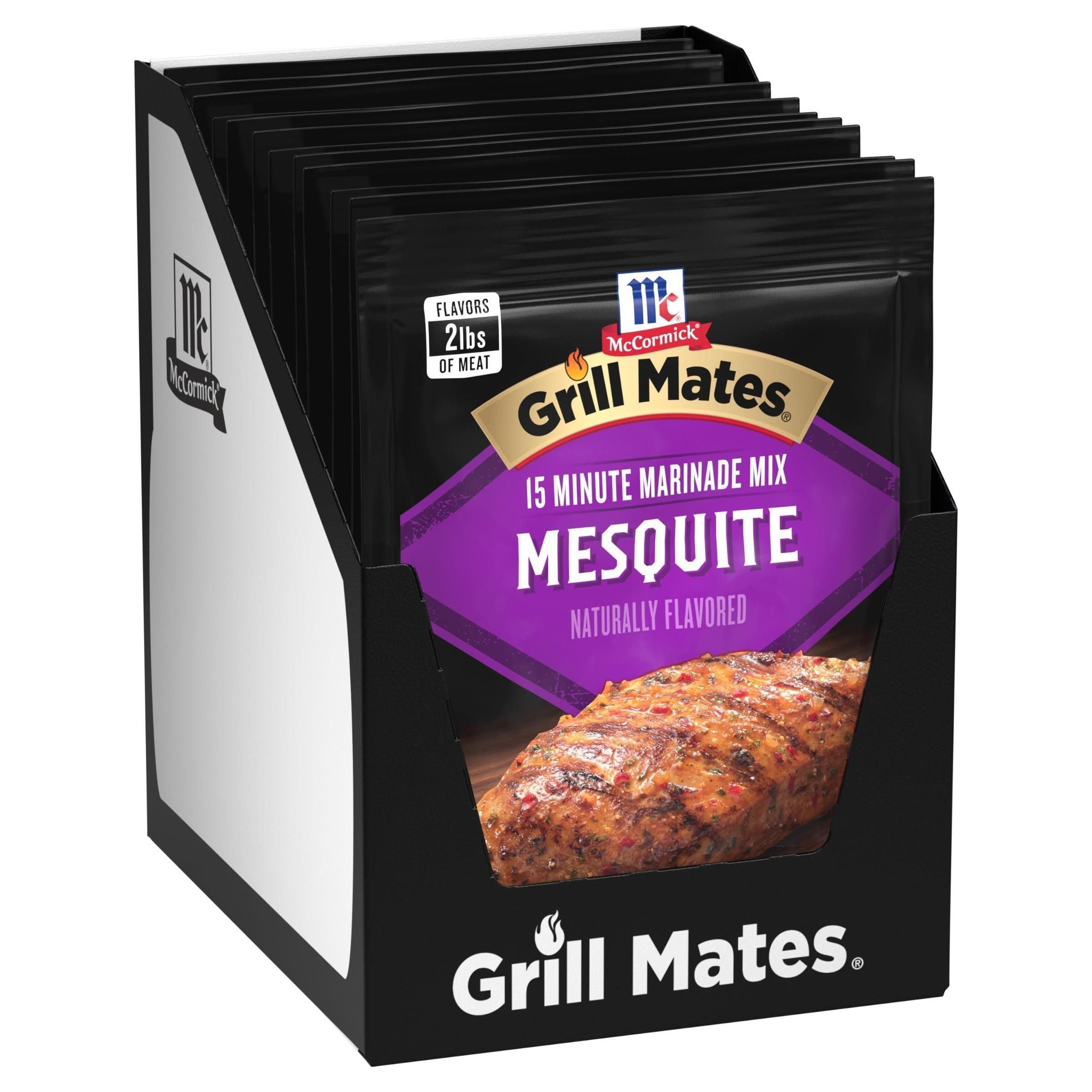 Mesquite Smoke Marinade Mix by McCormick Grill Mates, 1.06 oz, 12-Pack - McCormick Grill Mates