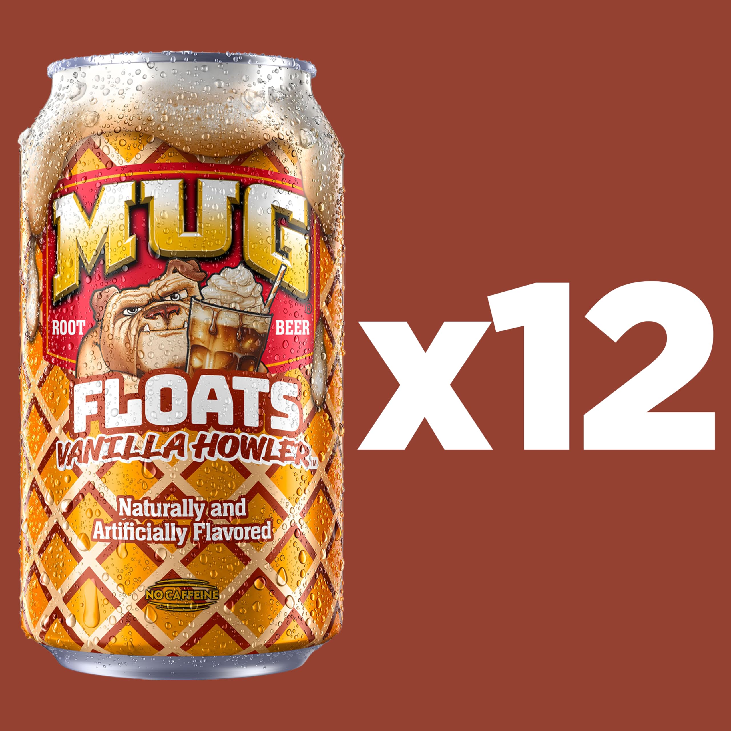 Mug Root Beer Floats Vanilla Howler, 12 fl oz, 12 Pack