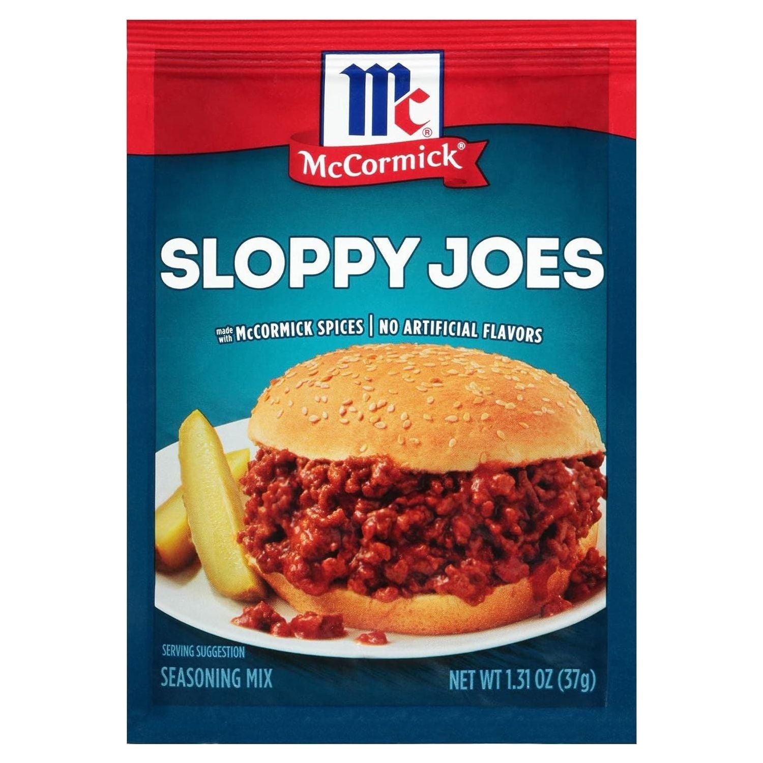 McCormick Sloppy Joe Mix, 1.31 Oz, 12-Pack Seasoning Units - McCormick