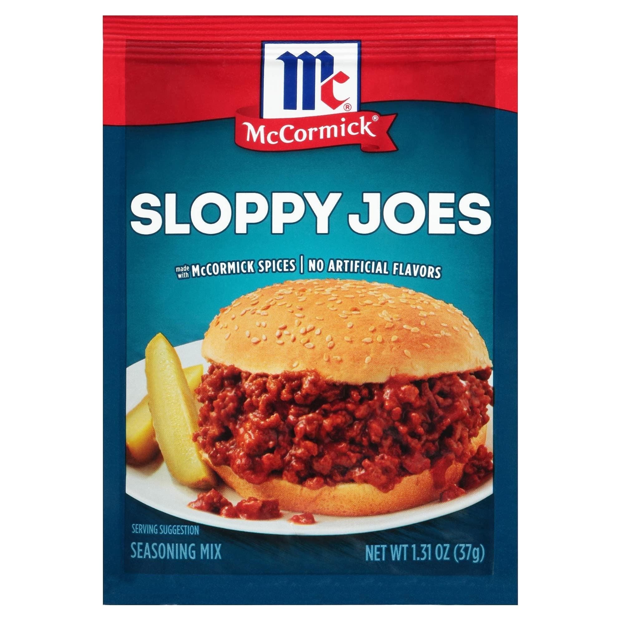 McCormick Barbeque Sloppy Joes Seasoning Mix, 1.31 oz - McCormick