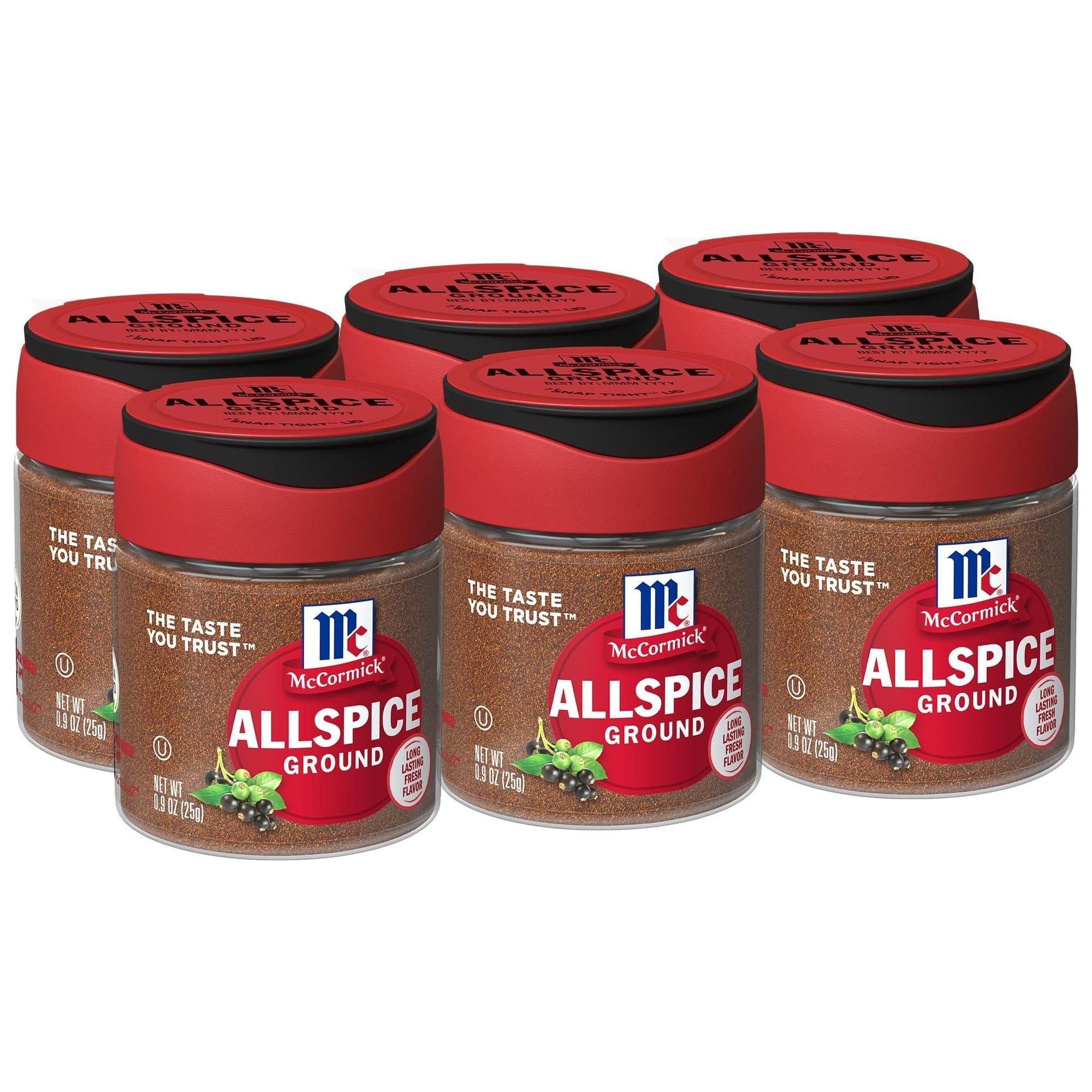 McCormick Premium Ground Allspice, 0.9 oz (Set of 6) - McCormick