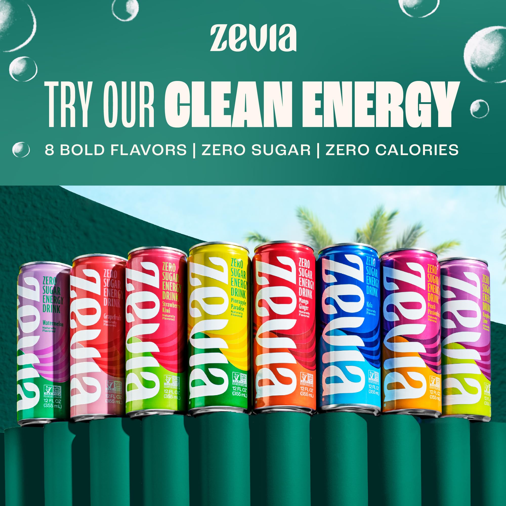 Zevia Zero Sugar Soda, Creamy Root Beer, 12 oz Cans (24-Pack)