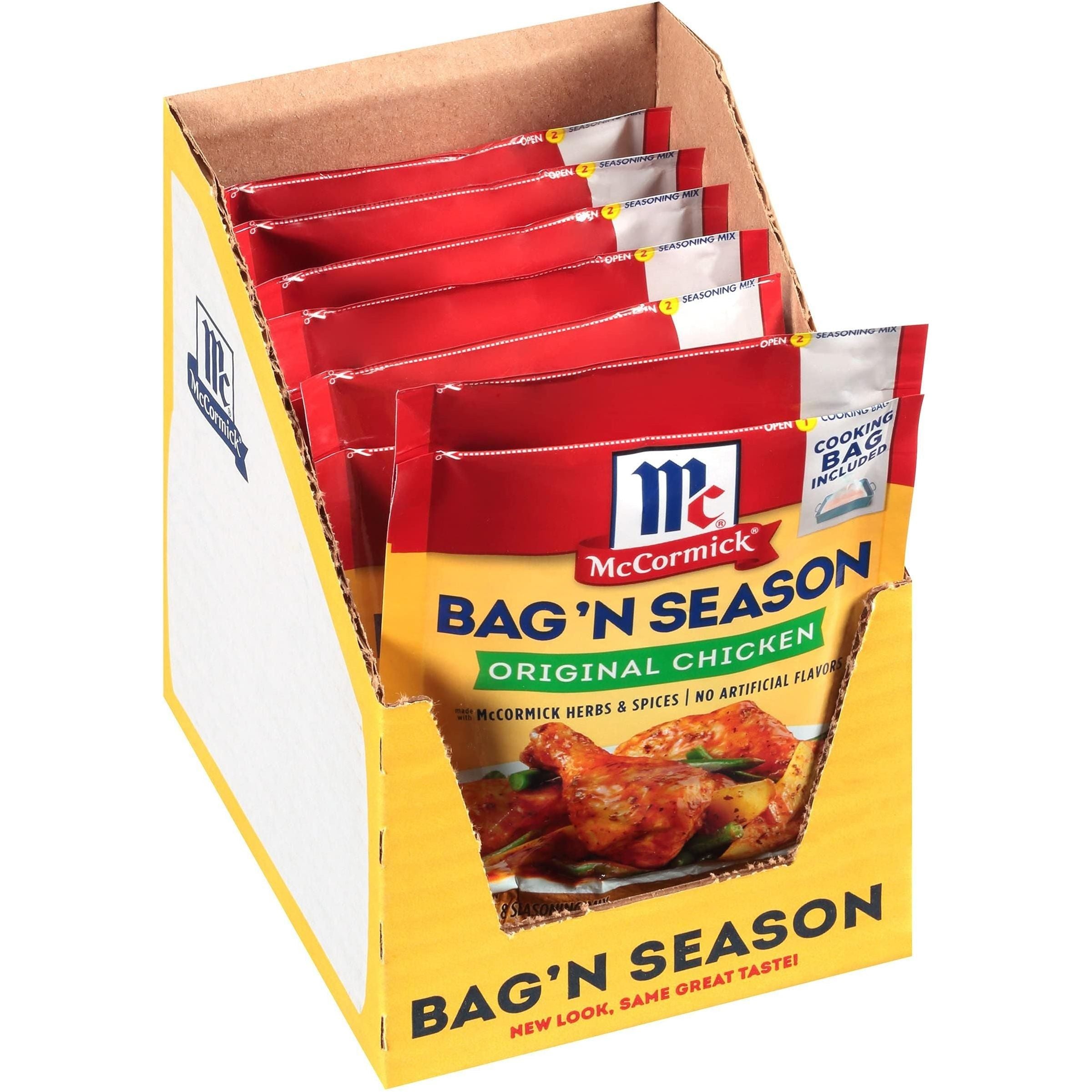 McCormick Bag 'n Season Original Chicken Oven Bag & Spice Mix, 1.25 oz (6 Pack) - McCormick