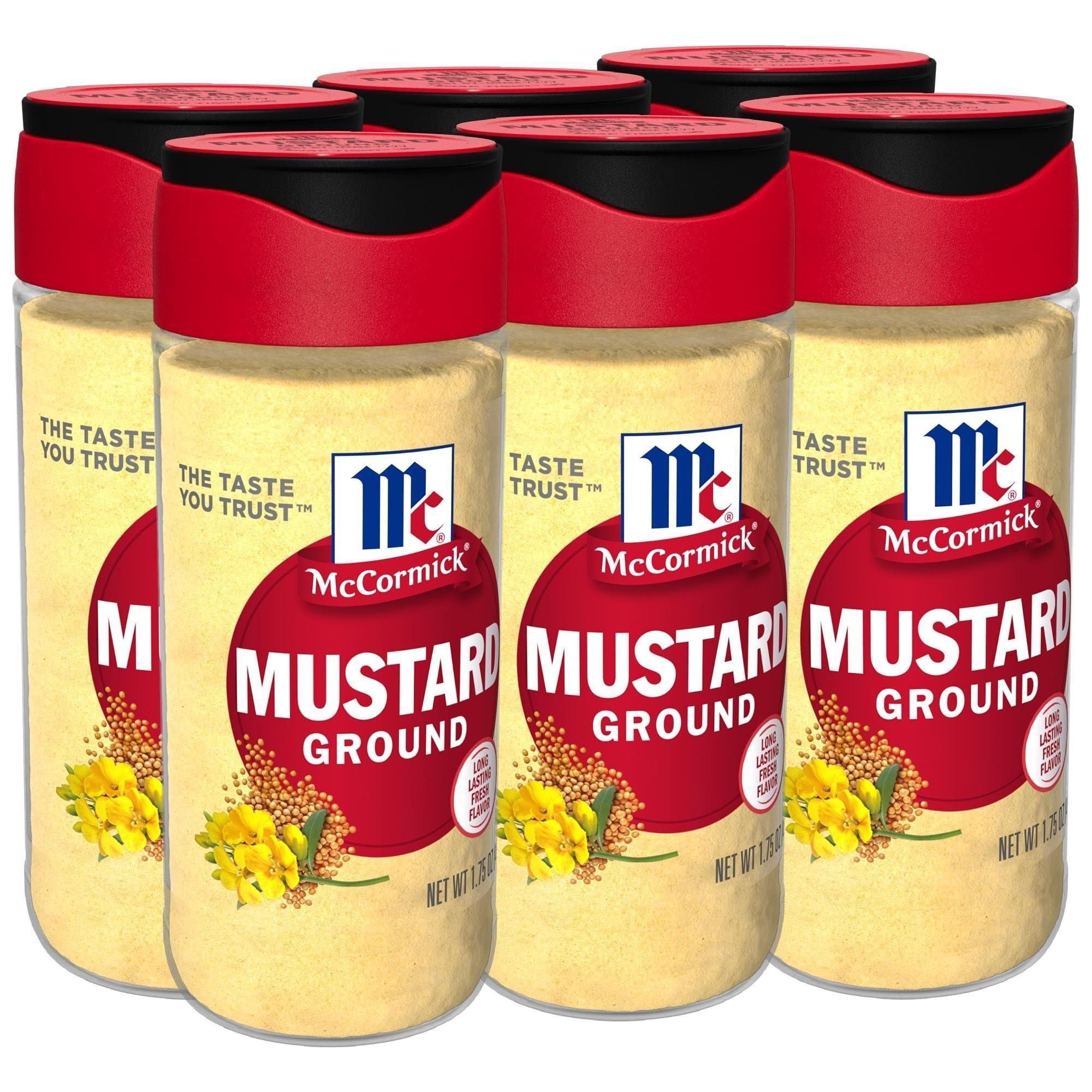 McCormick Premium Ground Mustard Spice, 1.75 oz, 6-Pack - McCormick