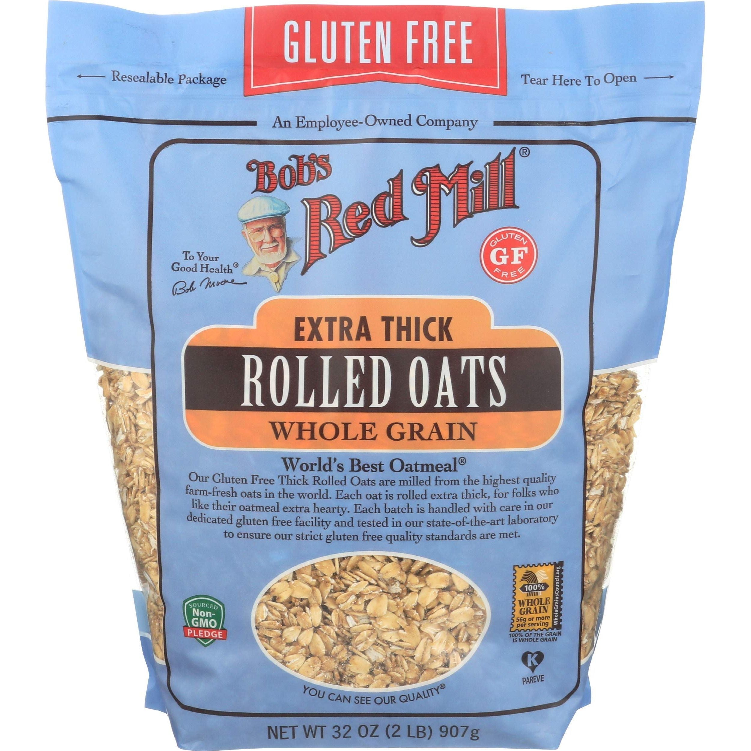 Bob's Red Mill Gluten Free Super Thick Whole Grain Oats, 32 oz - Bob's Red Mill