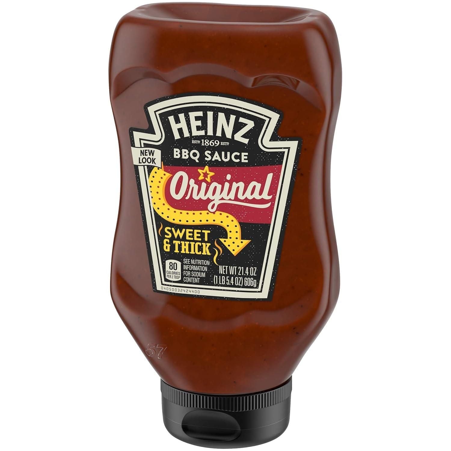 Heinz Sweet & Thick BBQ Sauce - 6-Pack of 21.4 oz Bottles - Heinz