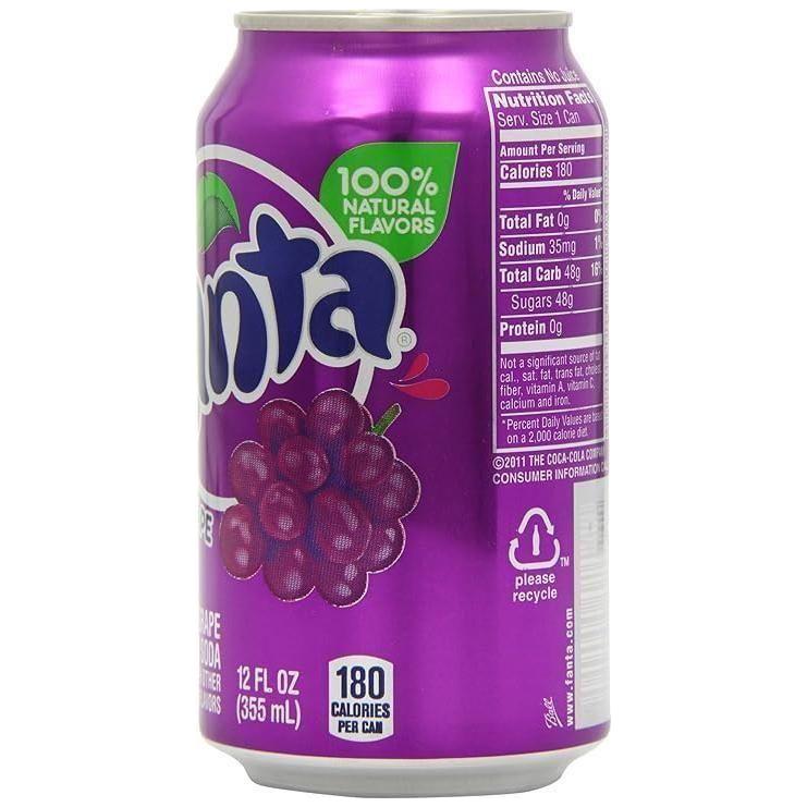 Fanta Grape Fizzy Drink, 12 oz Cans - 12 Pack - Fanta