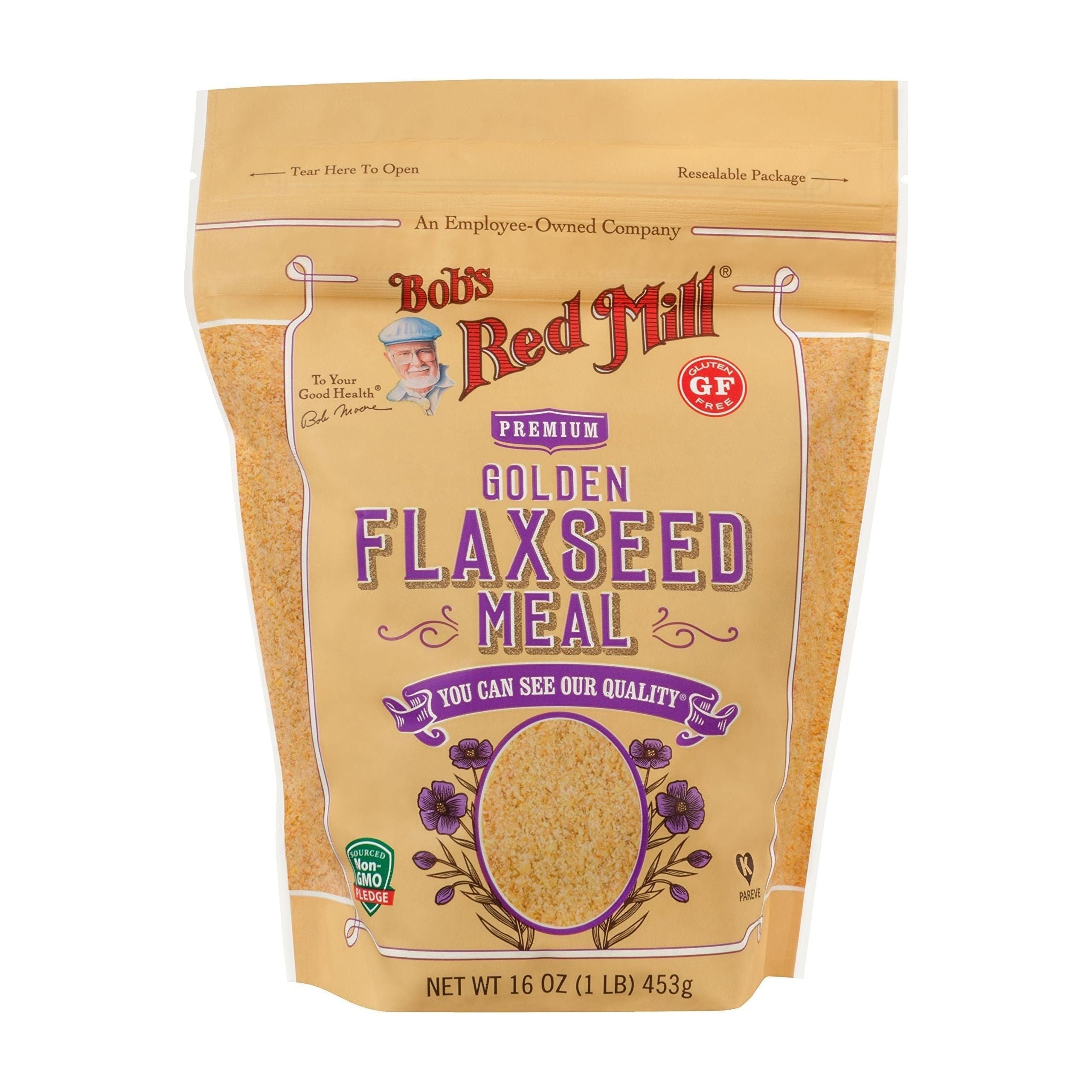 Golden Flaxseed Meal by Bob's Red Mill, 16 oz - Nutrient-Rich & Gluten-Free Vegan Egg Substitute - Bob's Red Mill