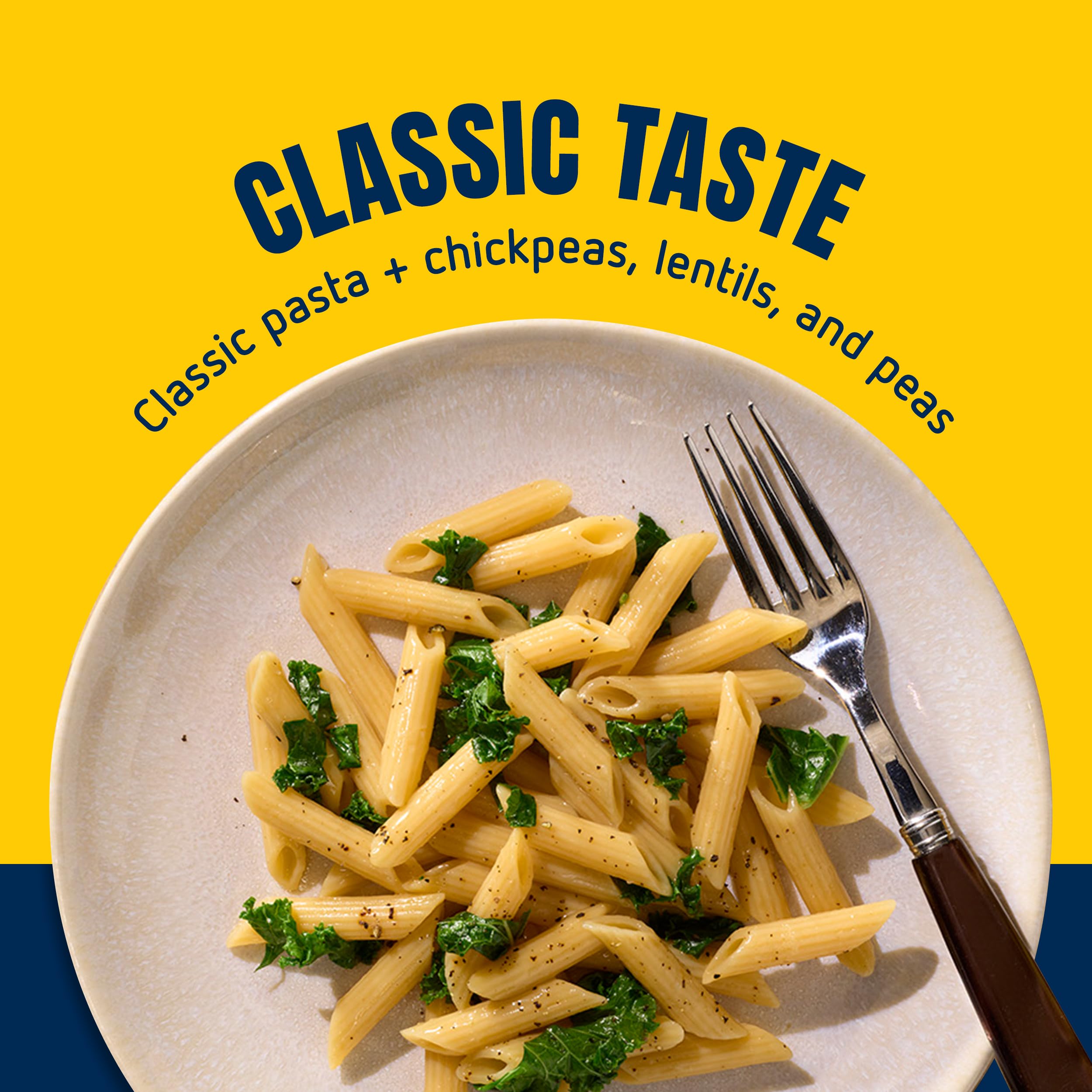 (6 PACK) Barilla Protein+ (Plus) Penne Pasta, 14.5 Ounce - plant based - Made from Lentils, Chickpeas & Peas - Non-GMO, Kosher Certified - Barilla
