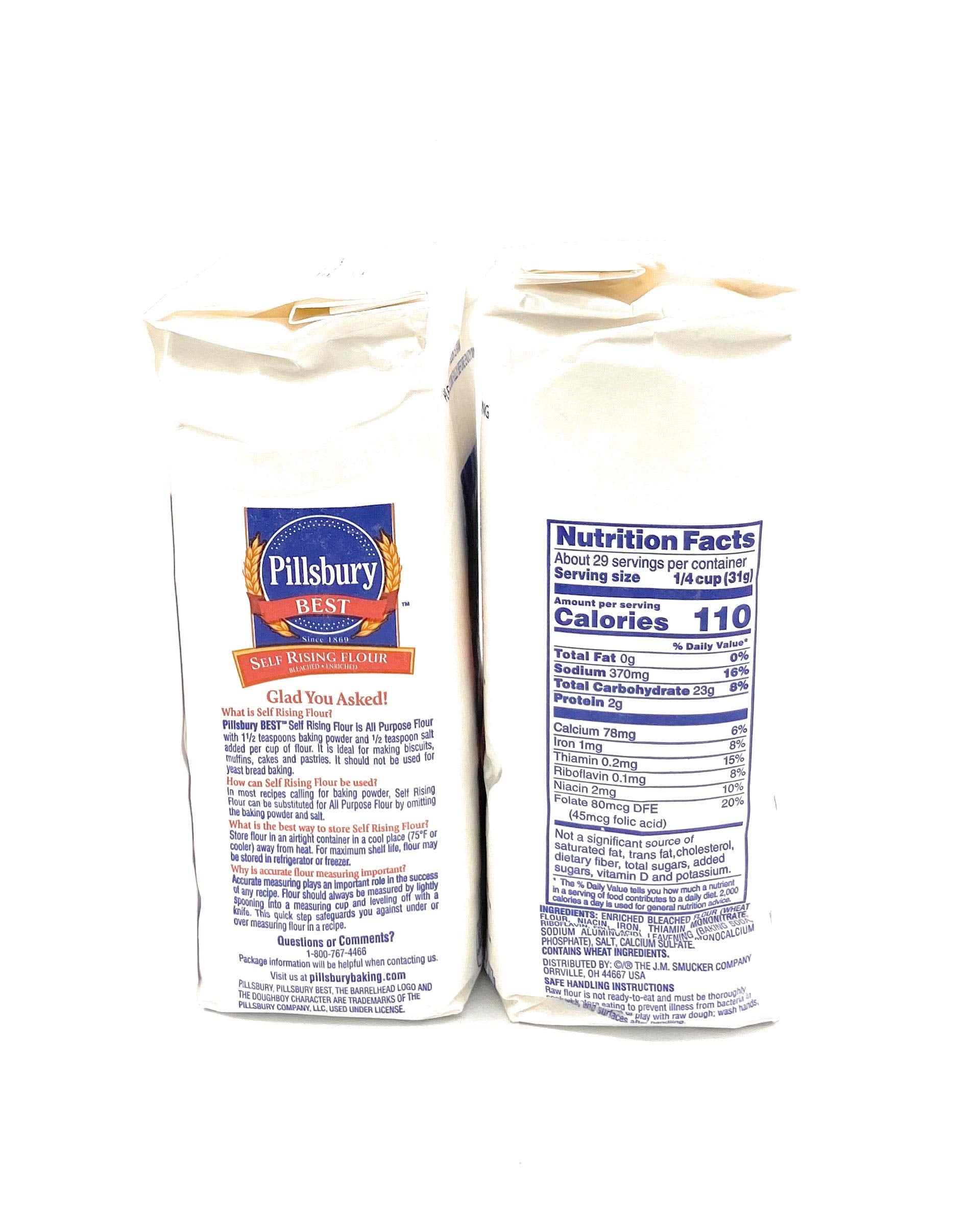 Pillsbury Best Self Rising Flour, 2 Pound, Two Pack 32 oz