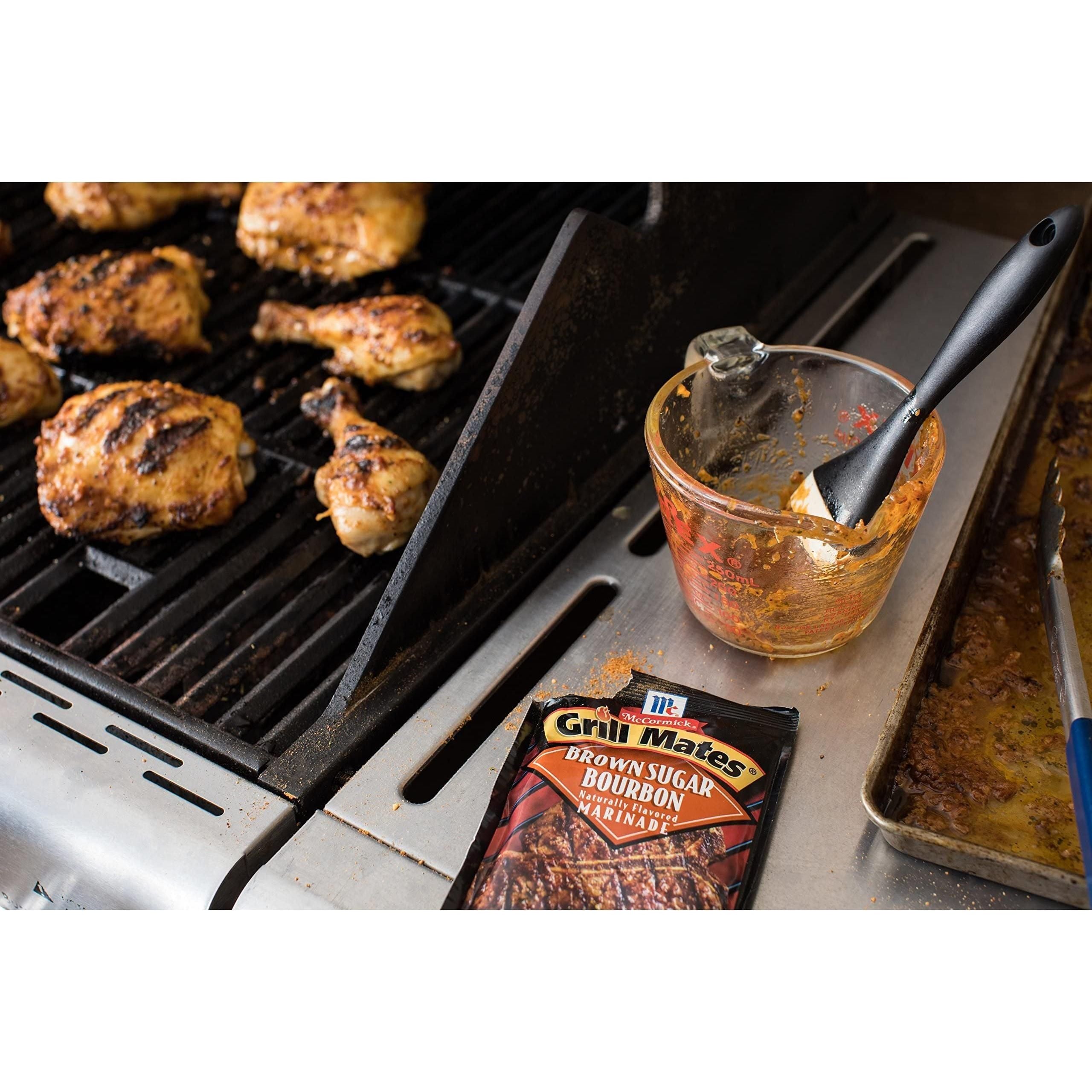 Grill Mates Brown Sugar Bourbon Marinade Mix by McCormick, 1.25 oz, Pack of 12 - McCormick Grill Mates