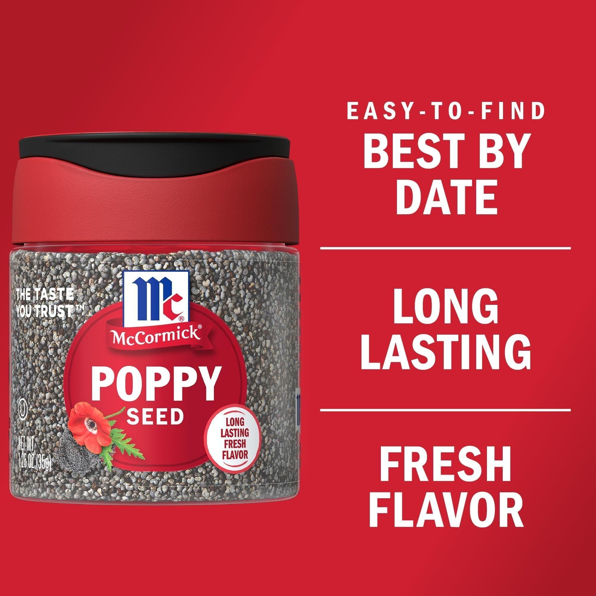 McCormick Gourmet Slate-Blue Poppy Seeds, 1.25 oz - McCormick