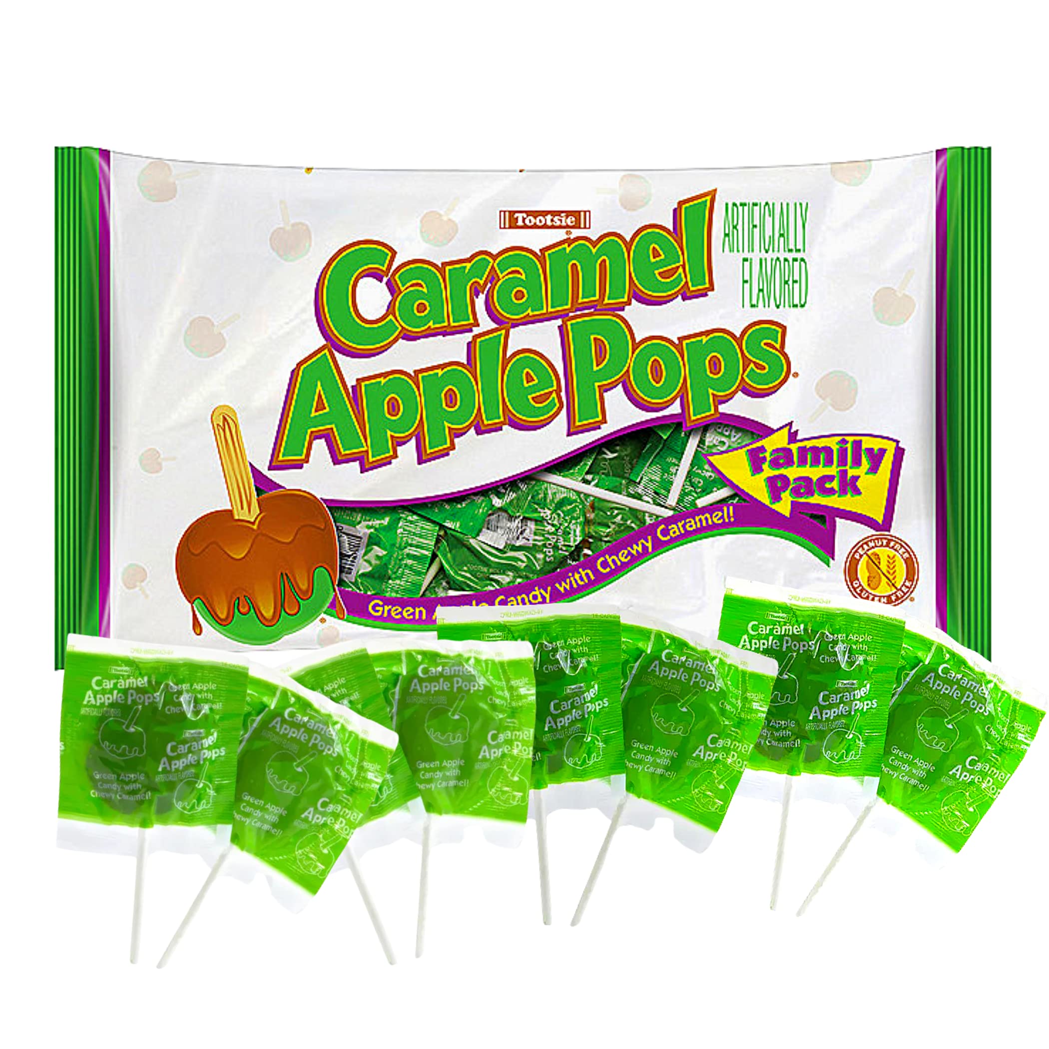 Tootsie Roll Caramel Apple Pops, 12.7 oz, 2 Pack